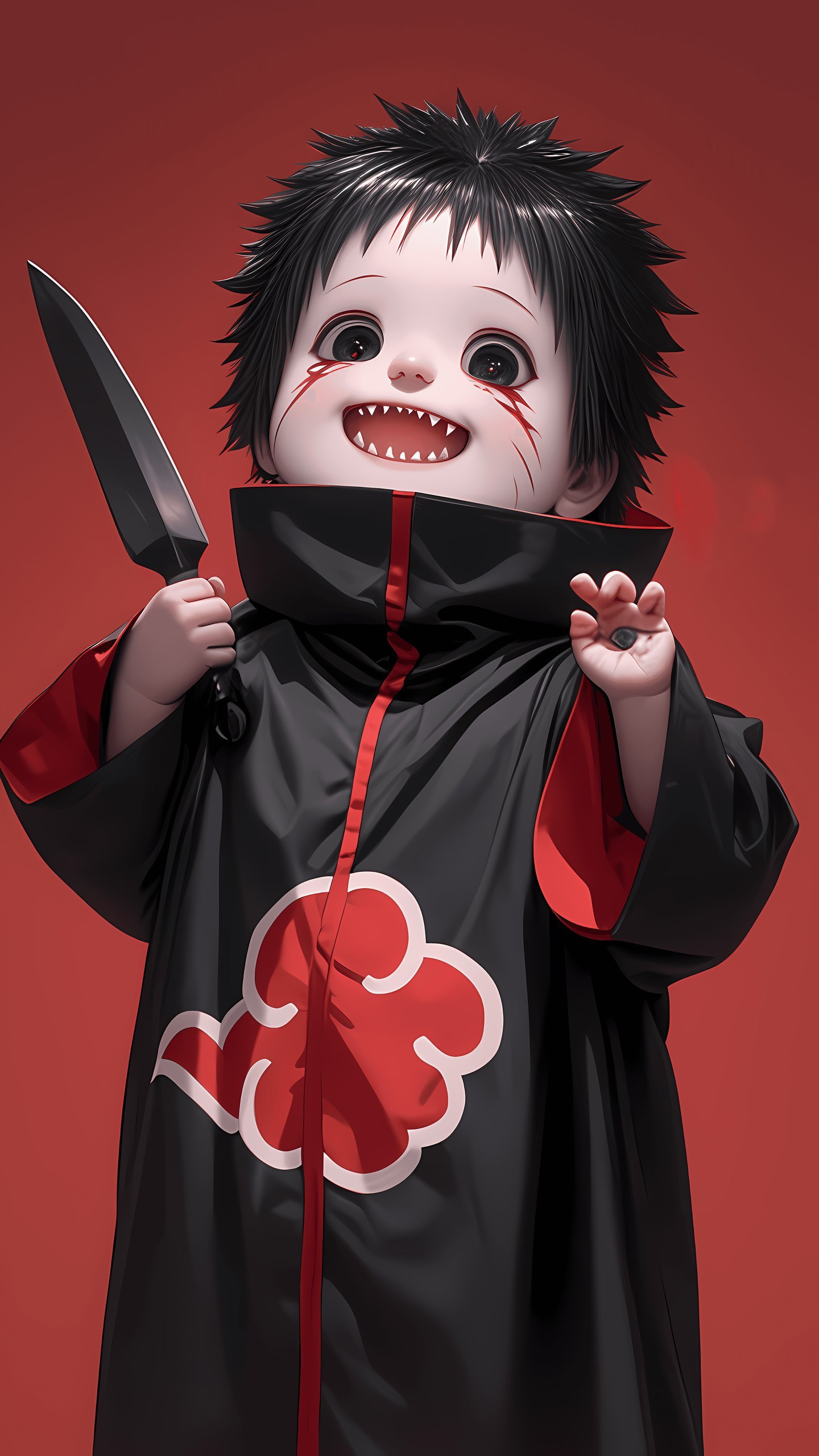 Naruto Anime Wallpaper - Akatsuki Chibi 手機桌布