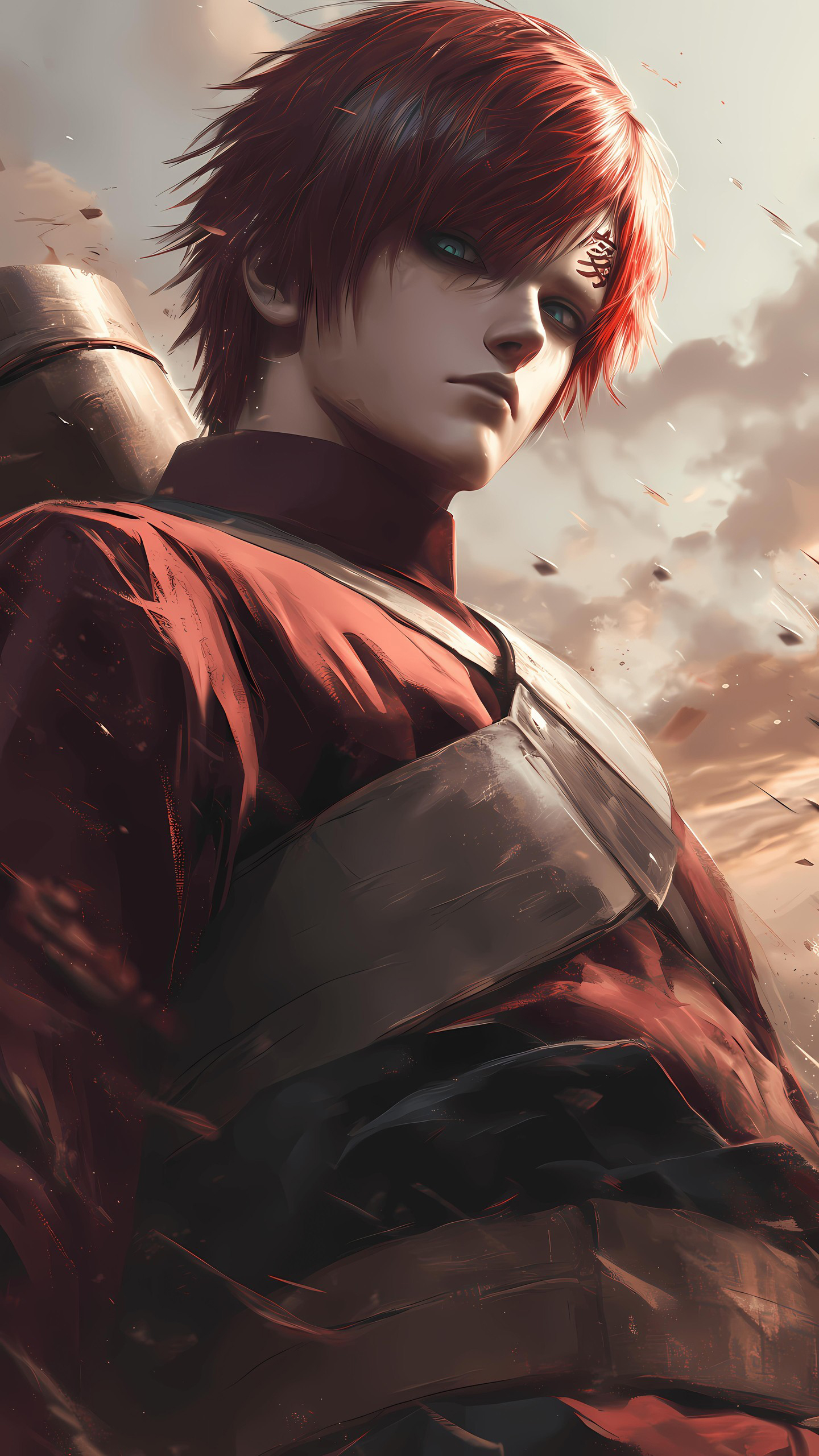 Naruto Anime Wallpaper - Gaara 手机壁纸