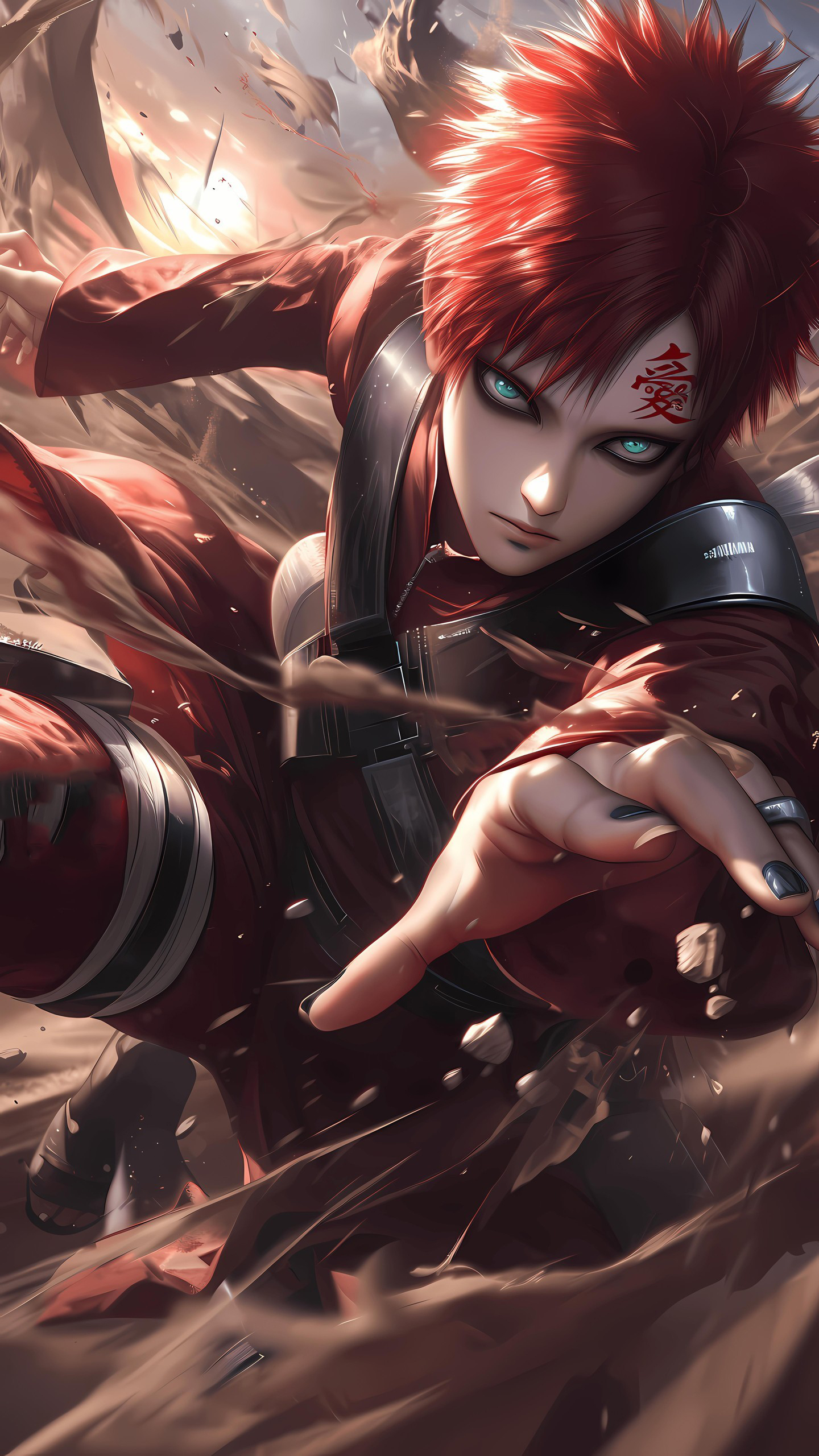 Naruto Anime Wallpaper - Gaara 手机壁纸