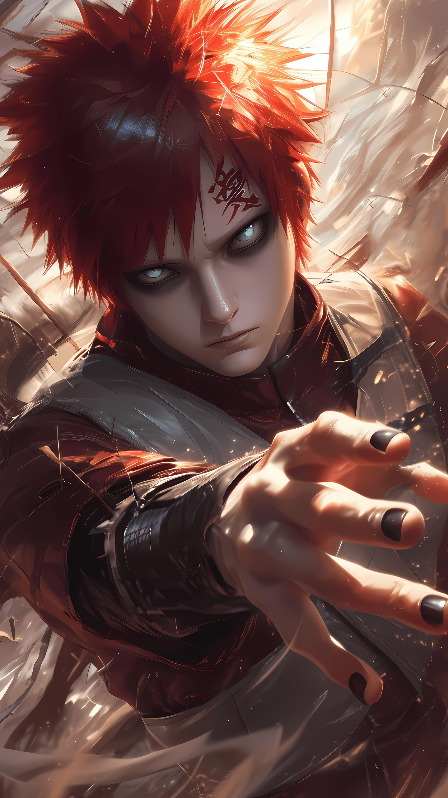 Naruto Anime Wallpaper - Gaara 手机壁纸