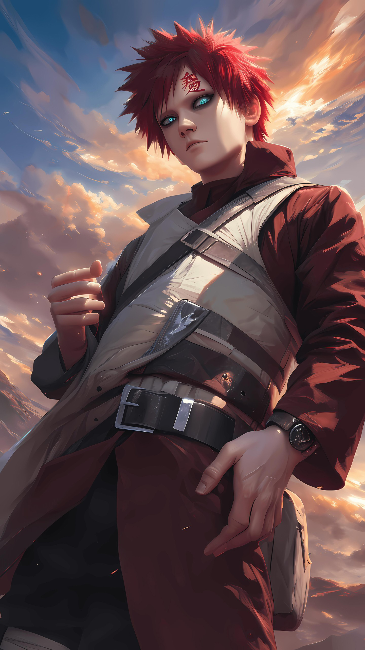 Naruto Anime Wallpaper - Gaara 手机壁纸
