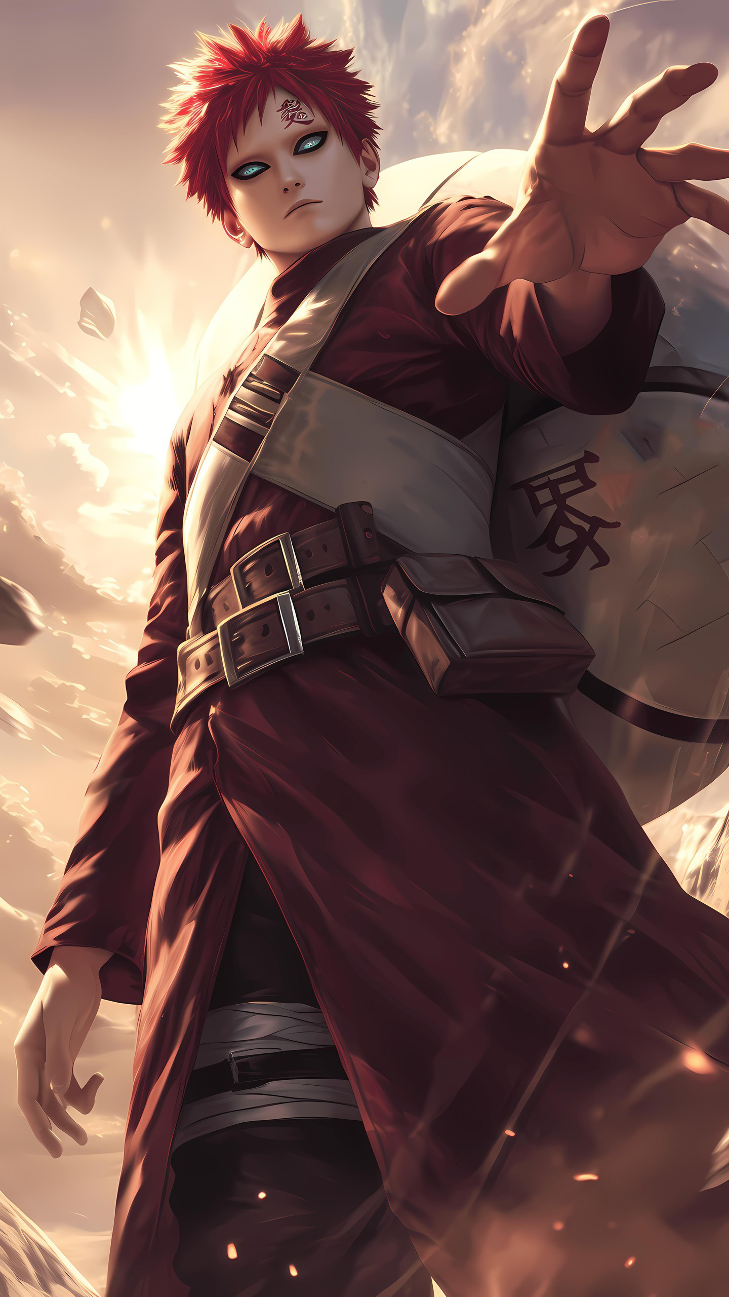 Naruto Anime Wallpaper - Gaara 手机壁纸