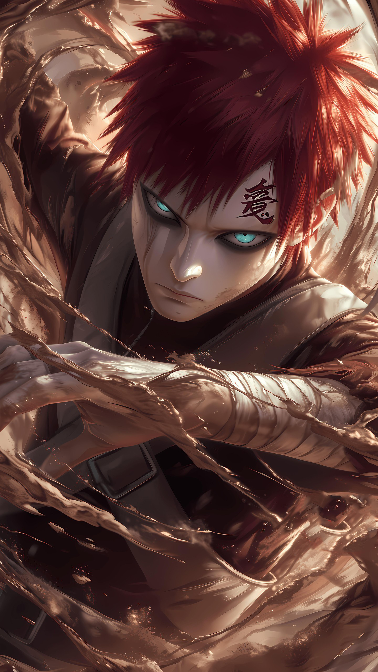 Naruto Anime Wallpaper - Gaara 手机壁纸