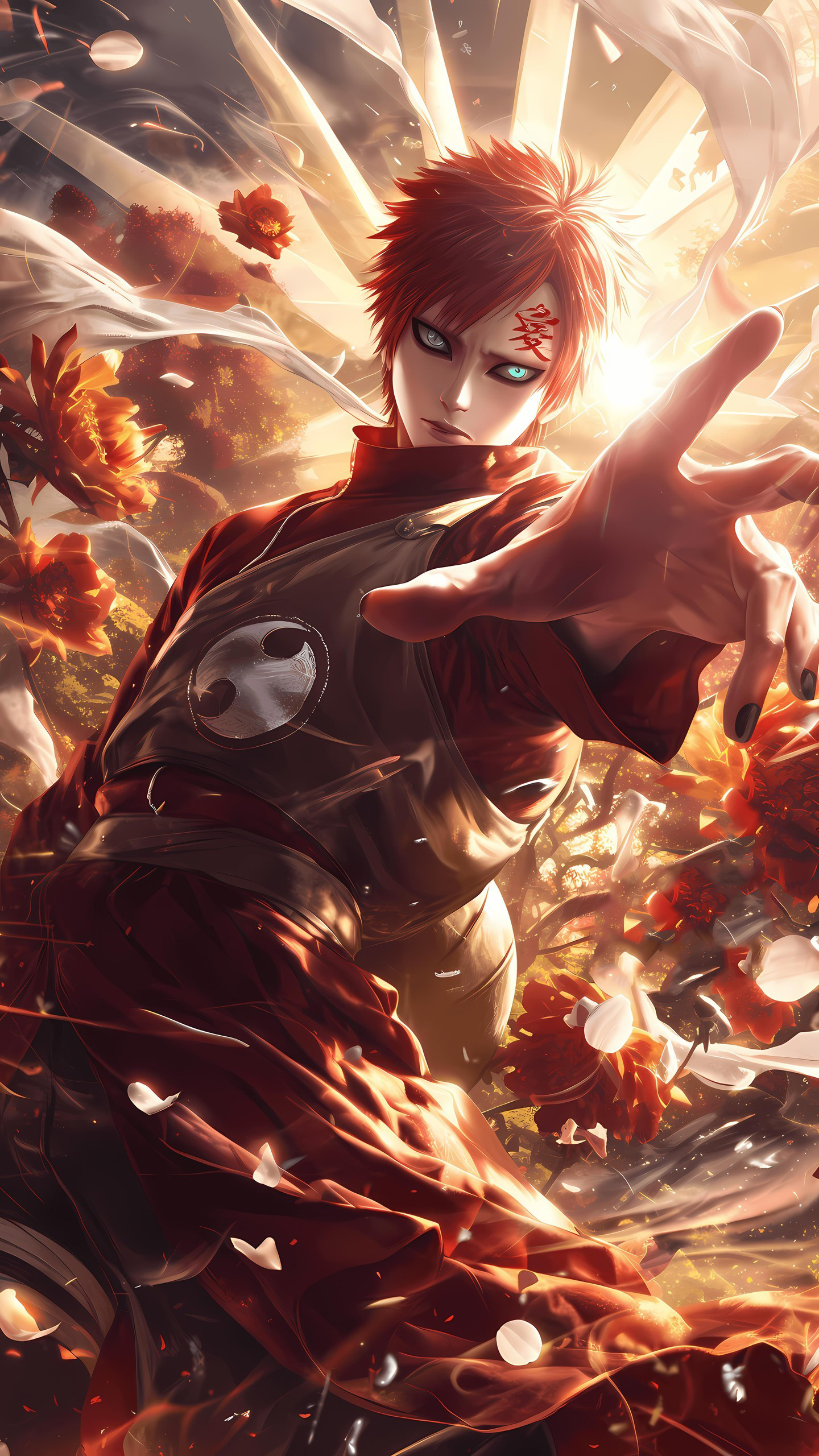 Naruto Anime Wallpaper - Gaara 手机壁纸
