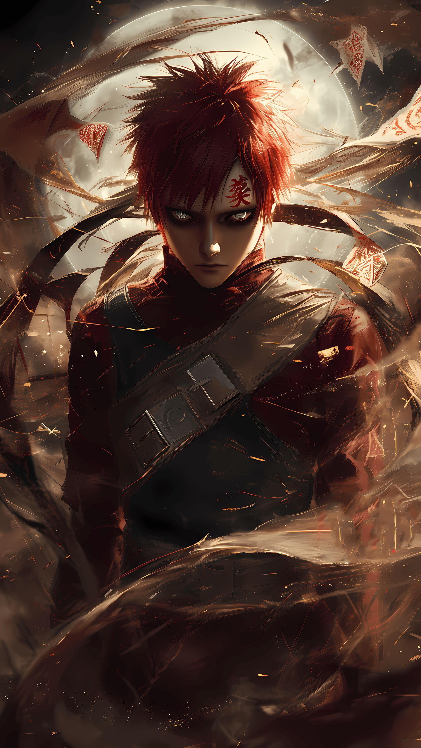 Naruto Anime Wallpaper - Gaara 手机壁纸