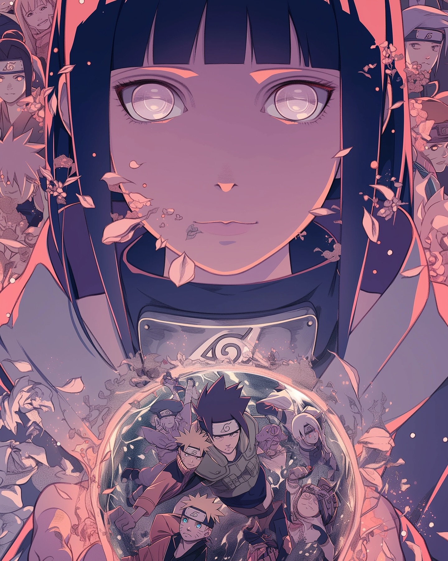 Naruto Anime Wallpaper - Hinata Hyuga mobile wallpaper
