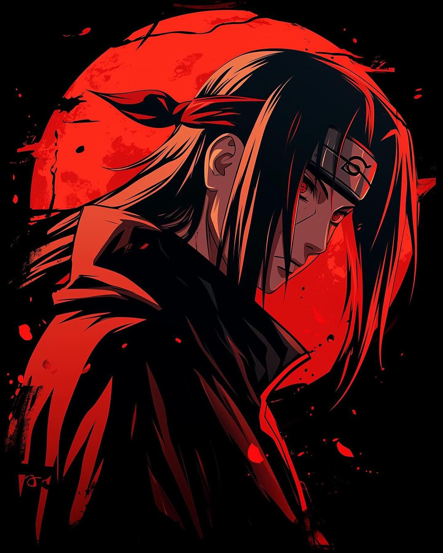 Naruto Anime Wallpaper - Itachi Uchiha 手机壁纸