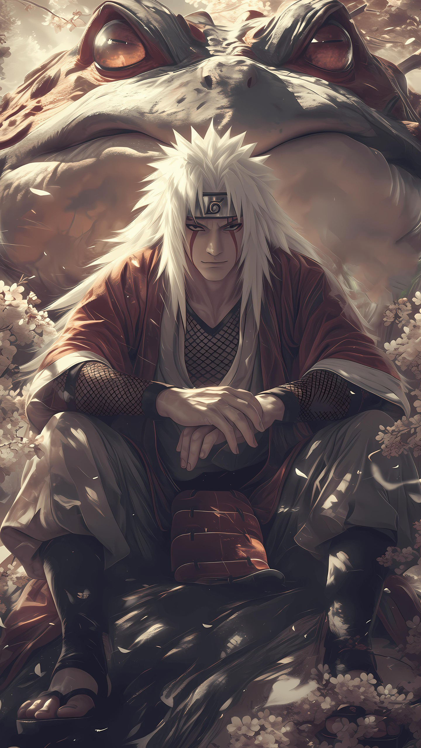 Naruto Anime Wallpaper - Jiraiya 手機桌布