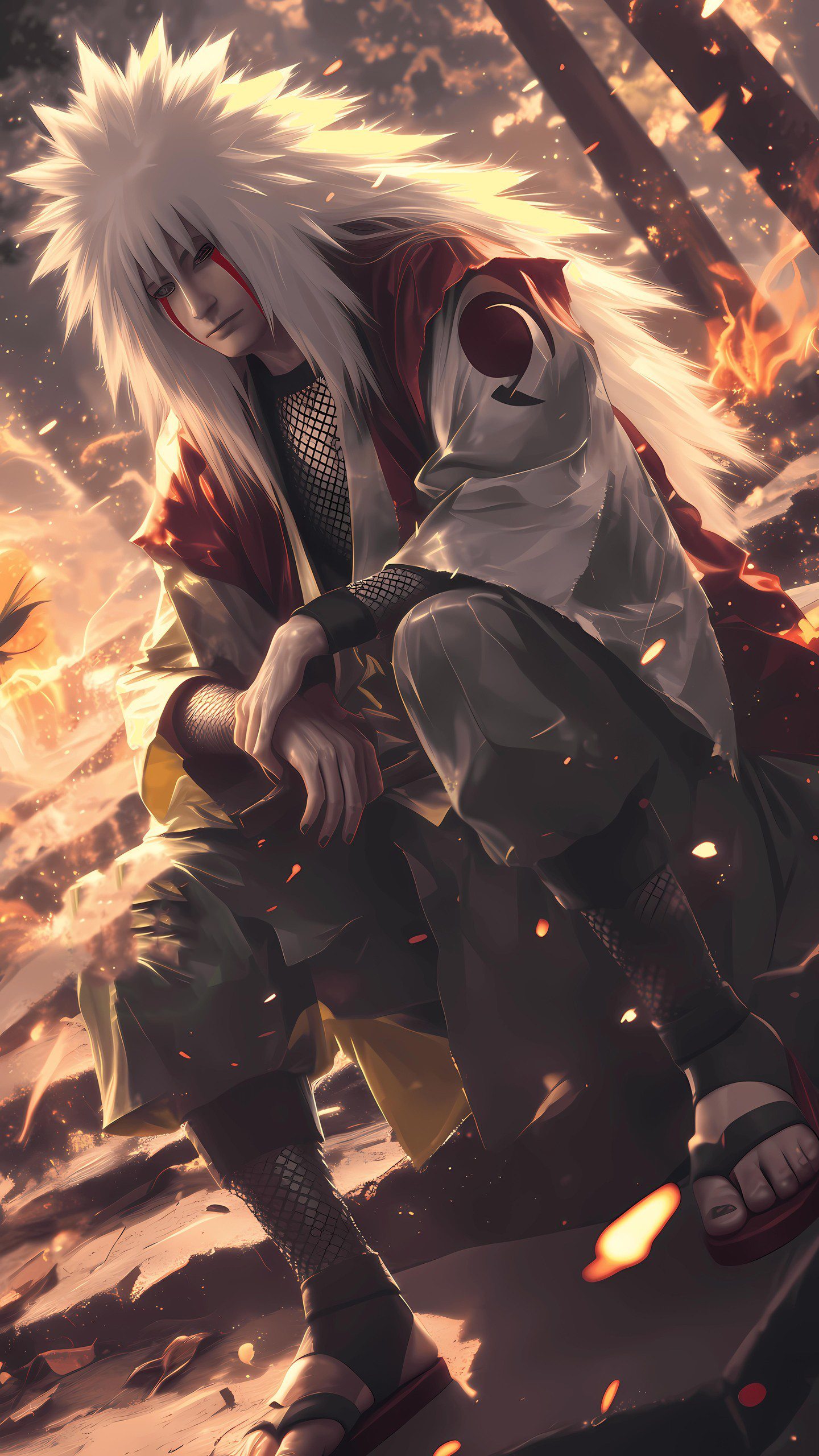 Naruto Anime Wallpaper - Jiraiya 手機桌布