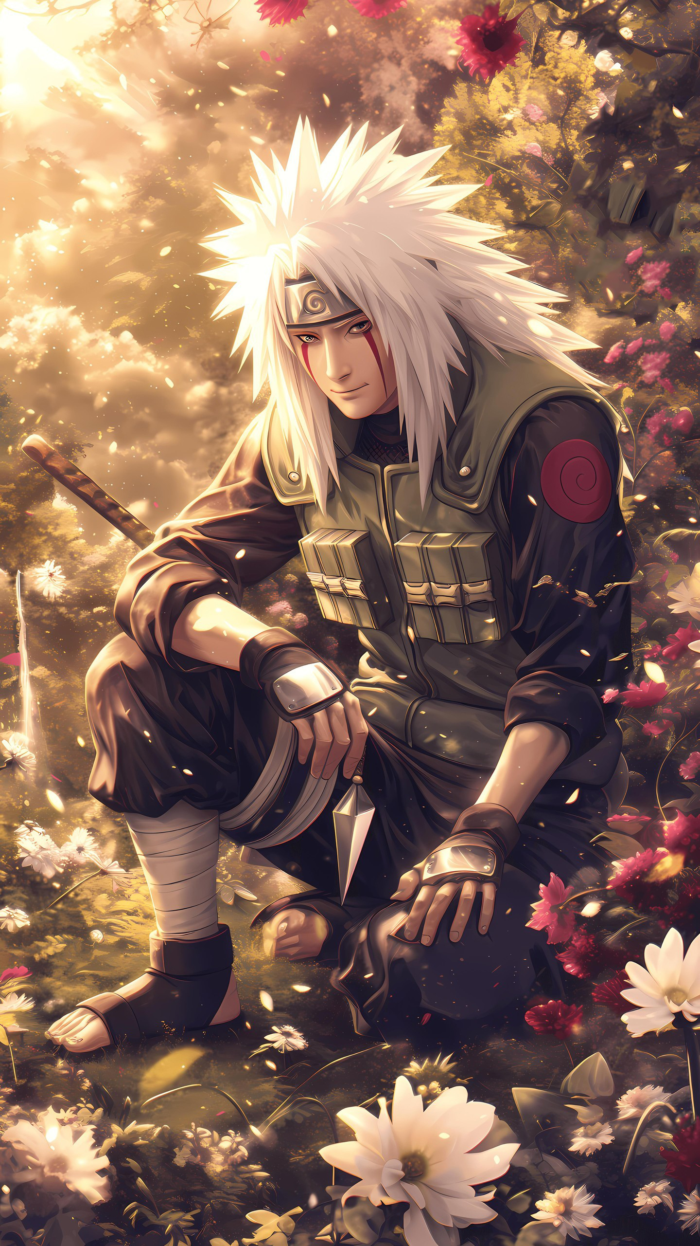 Naruto Anime Wallpaper - Jiraiya 手機桌布