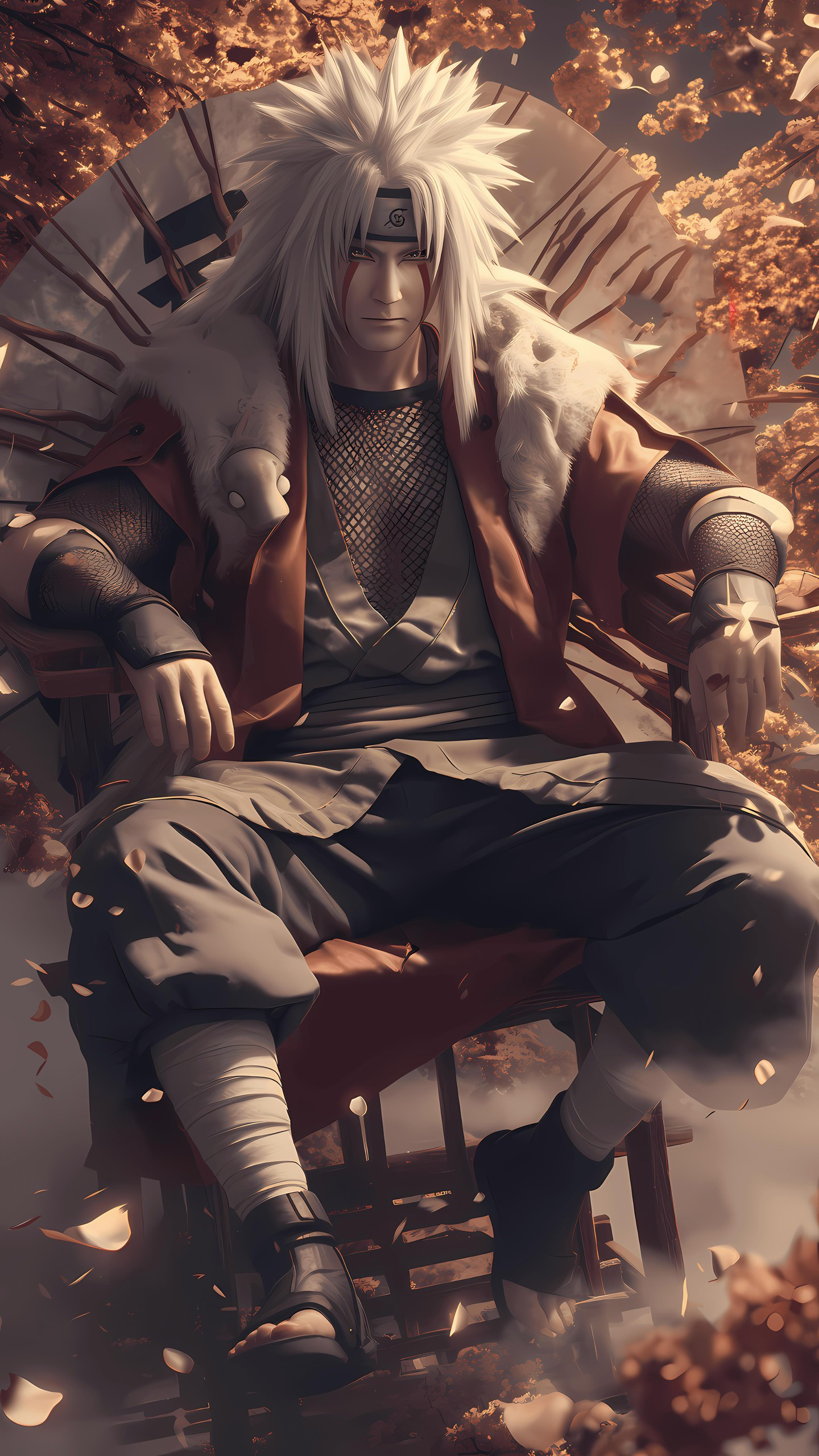 Naruto Anime Wallpaper - Jiraiya 手機桌布