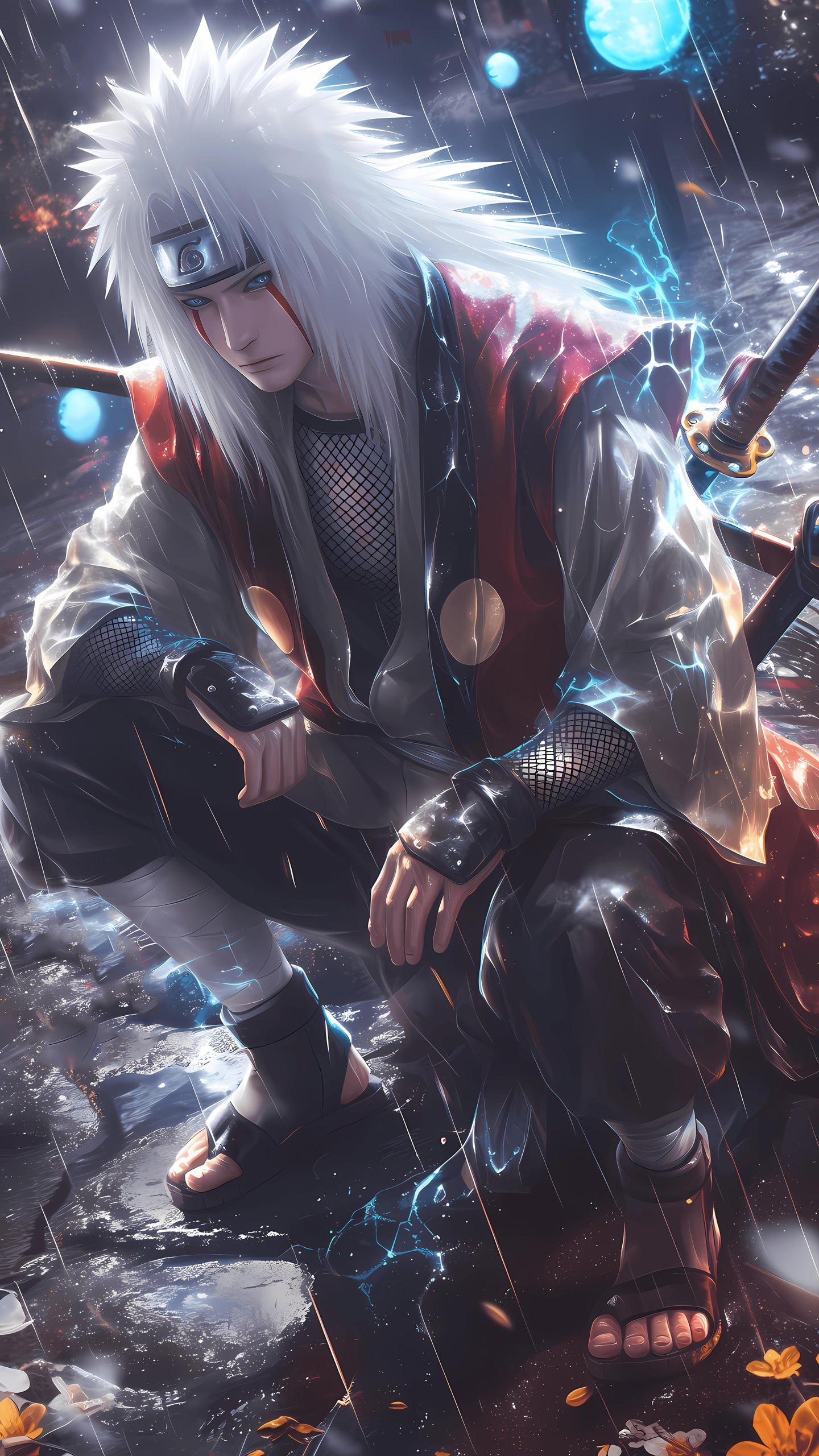 Naruto Anime Wallpaper - Jiraiya 手機桌布