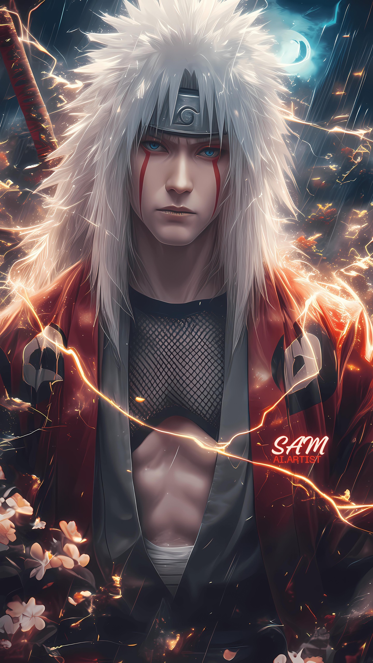 Naruto Anime Wallpaper - Jiraiya 手機桌布