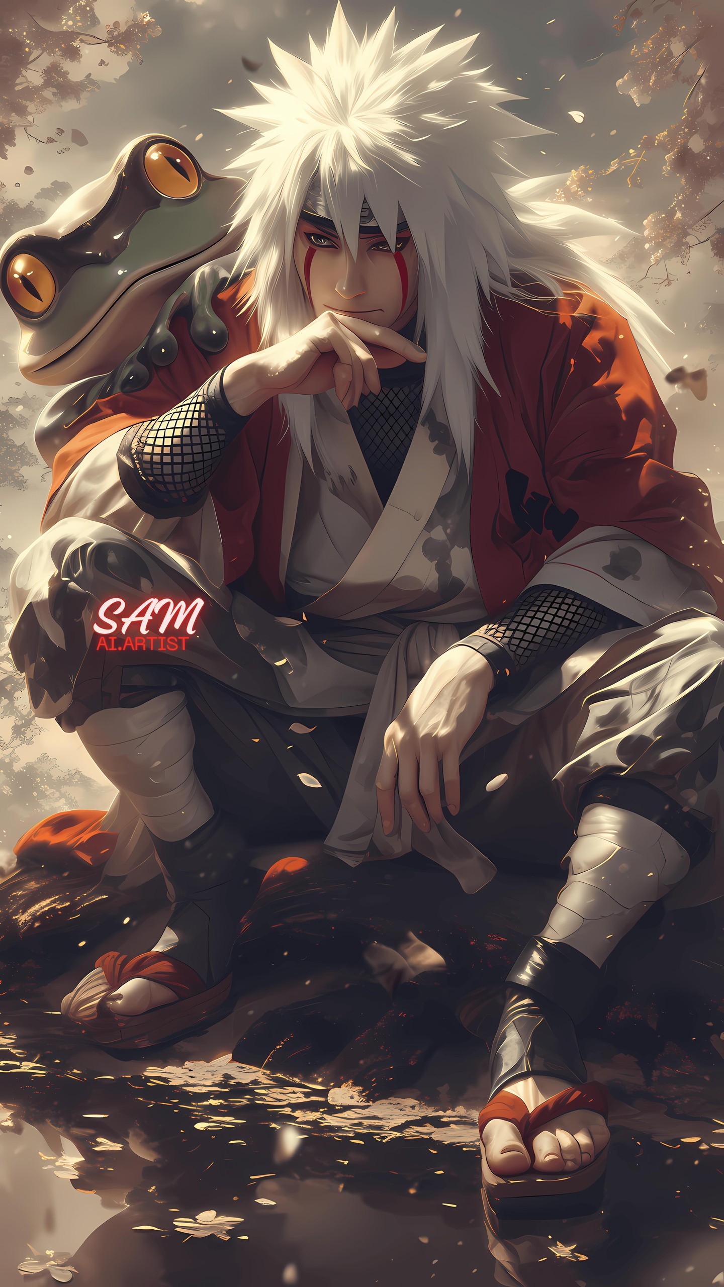 Naruto Anime Wallpaper - Jiraiya 手機桌布
