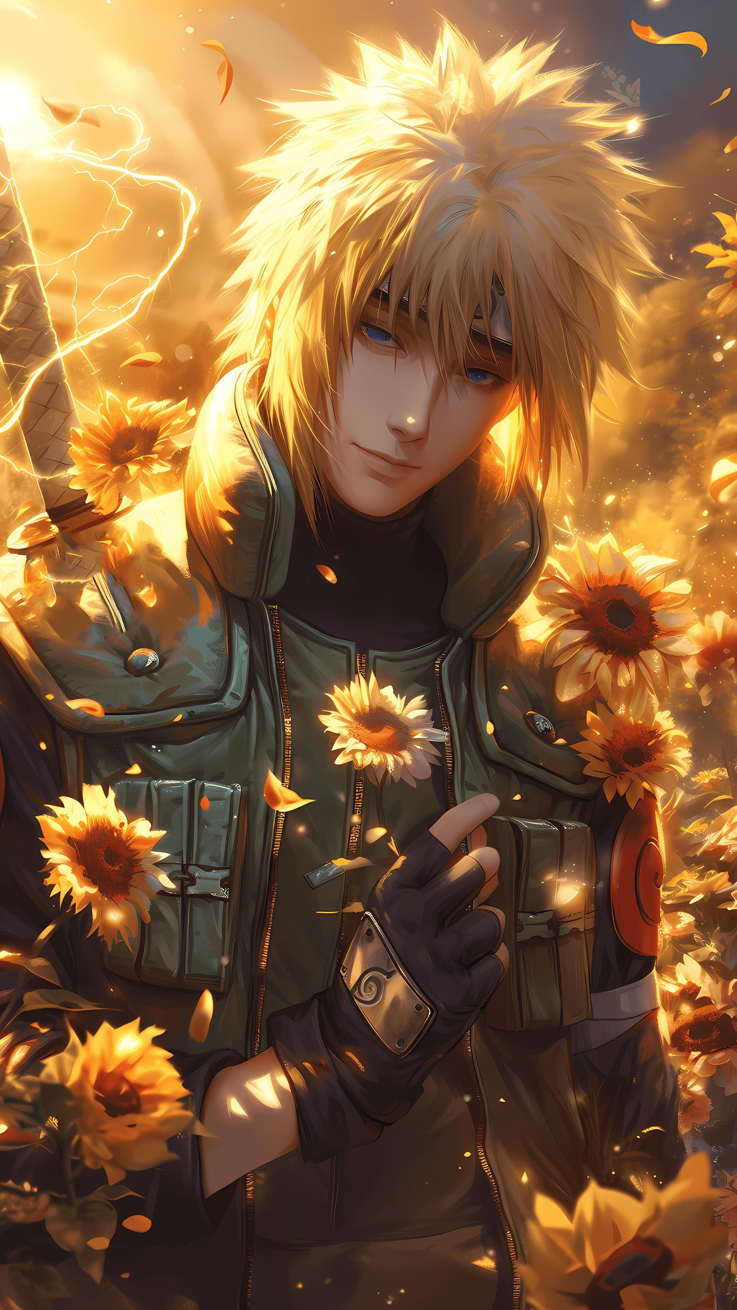 Naruto Anime Wallpaper - Minato Namikaze 手机壁纸