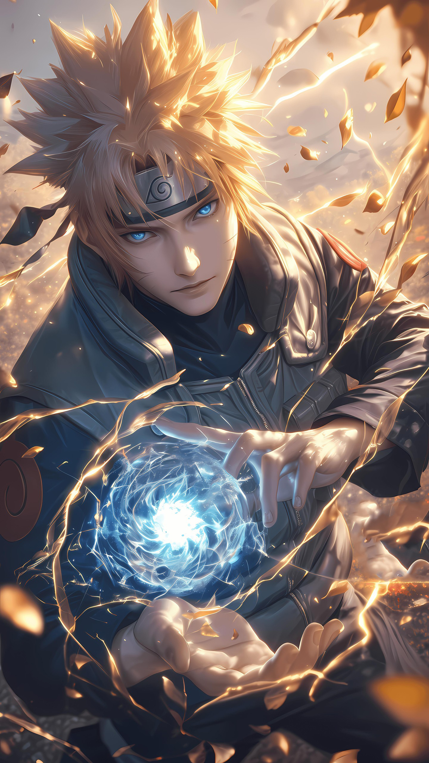 Naruto Anime Wallpaper - Minato Namikaze 手机壁纸