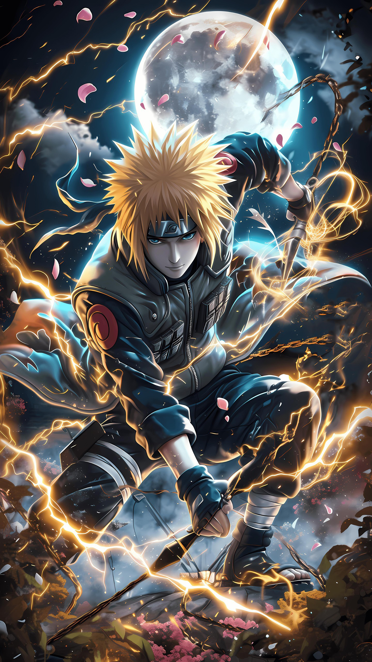 Naruto Anime Wallpaper - Minato Namikaze 手机壁纸