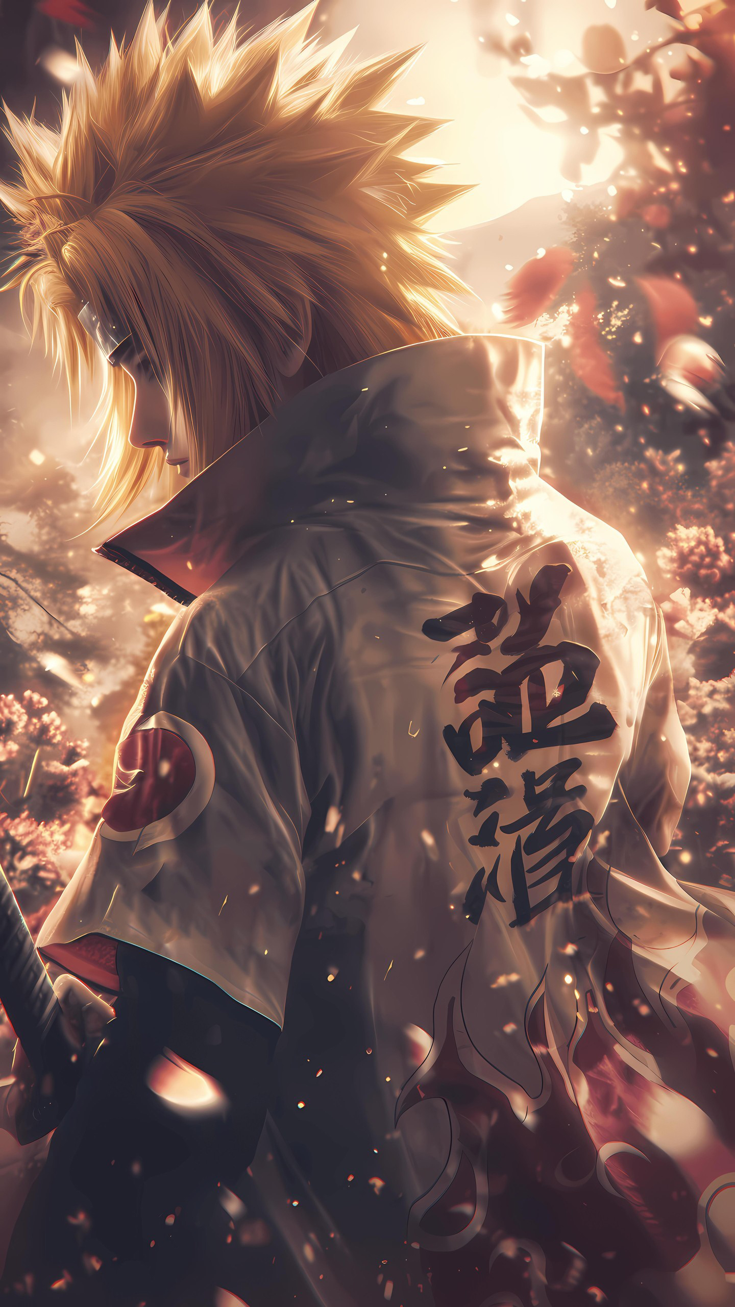Naruto Anime Wallpaper - Minato Namikaze 手机壁纸