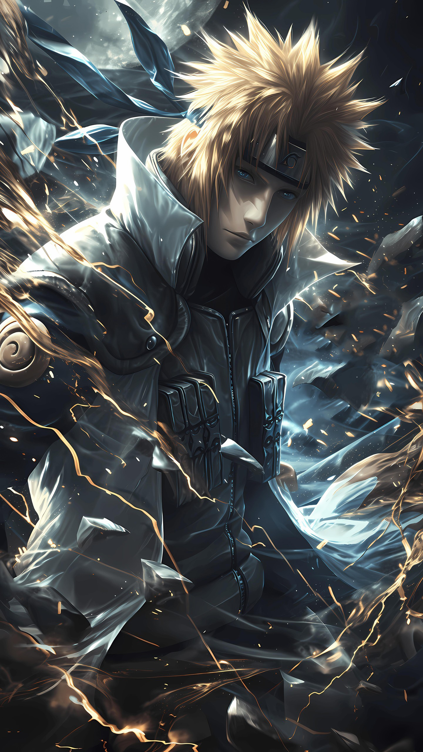 Naruto Anime Wallpaper - Minato Namikaze 手机壁纸