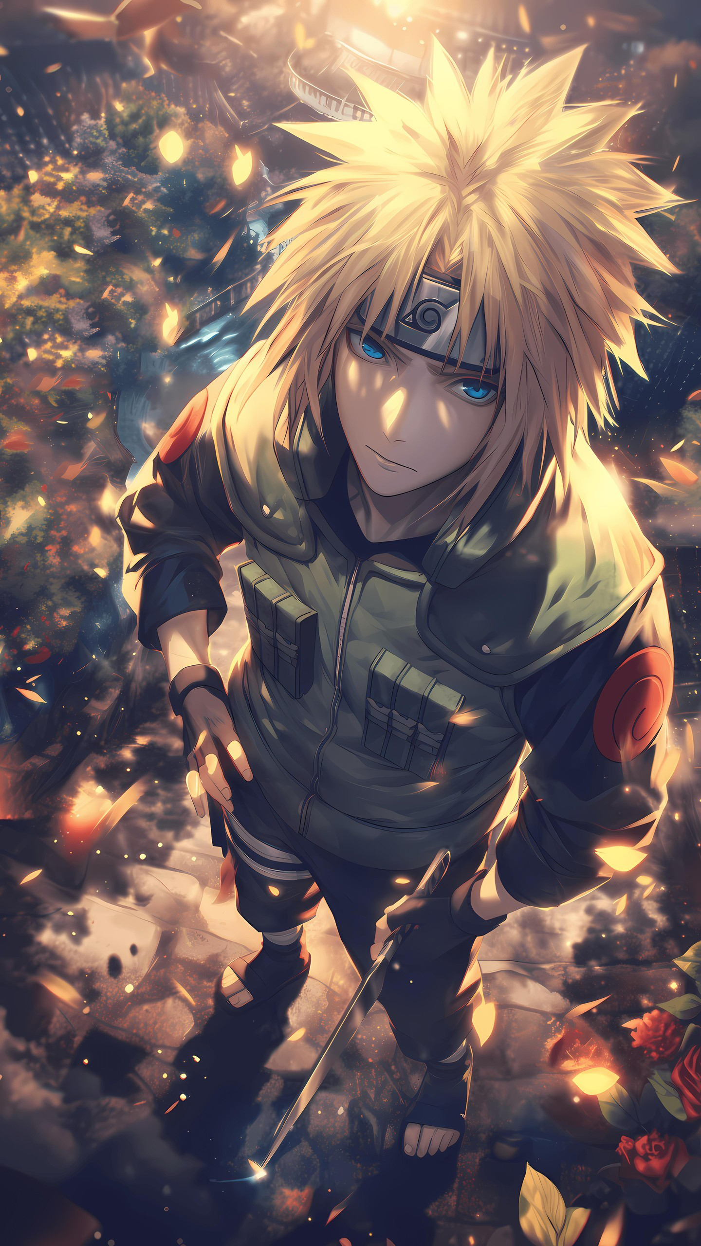 Naruto Anime Wallpaper - Minato Namikaze 手机壁纸