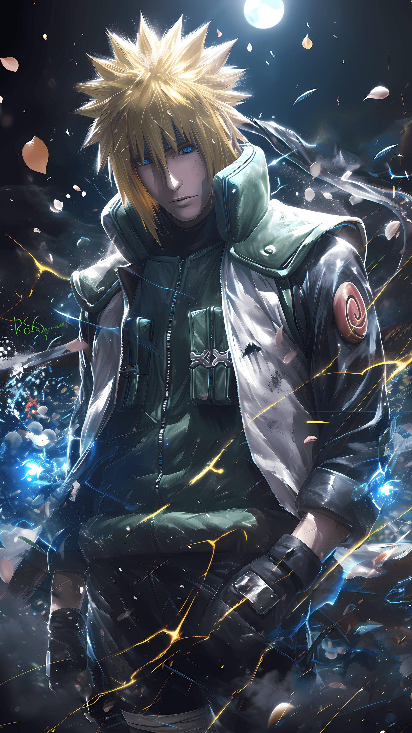 Naruto Anime Wallpaper - Minato Namikaze 手机壁纸