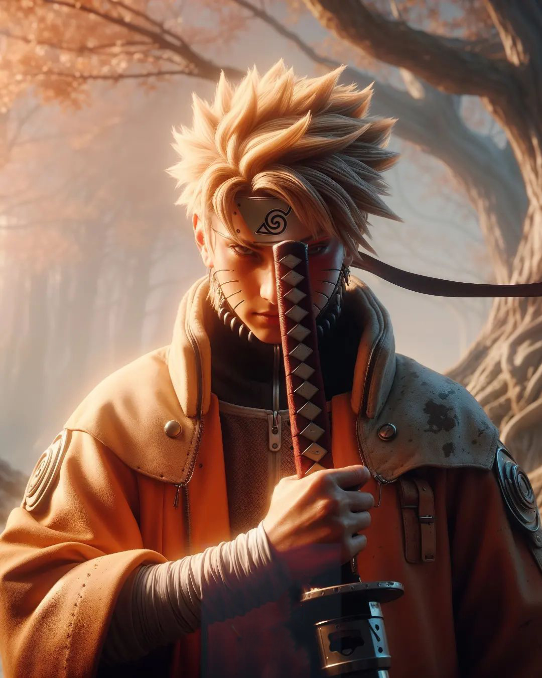 Naruto Anime Wallpaper - Minato Namikaze 手机壁纸