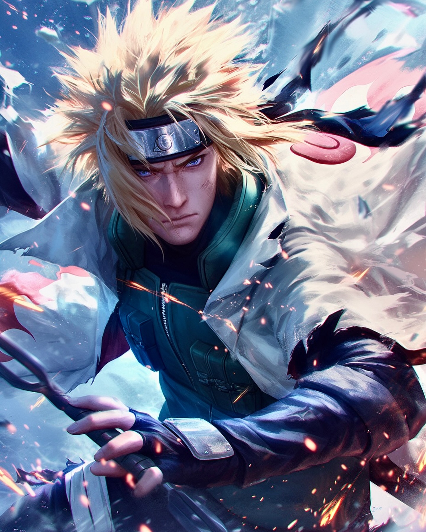 Naruto Anime Wallpaper - Minato Namikaze 手机壁纸