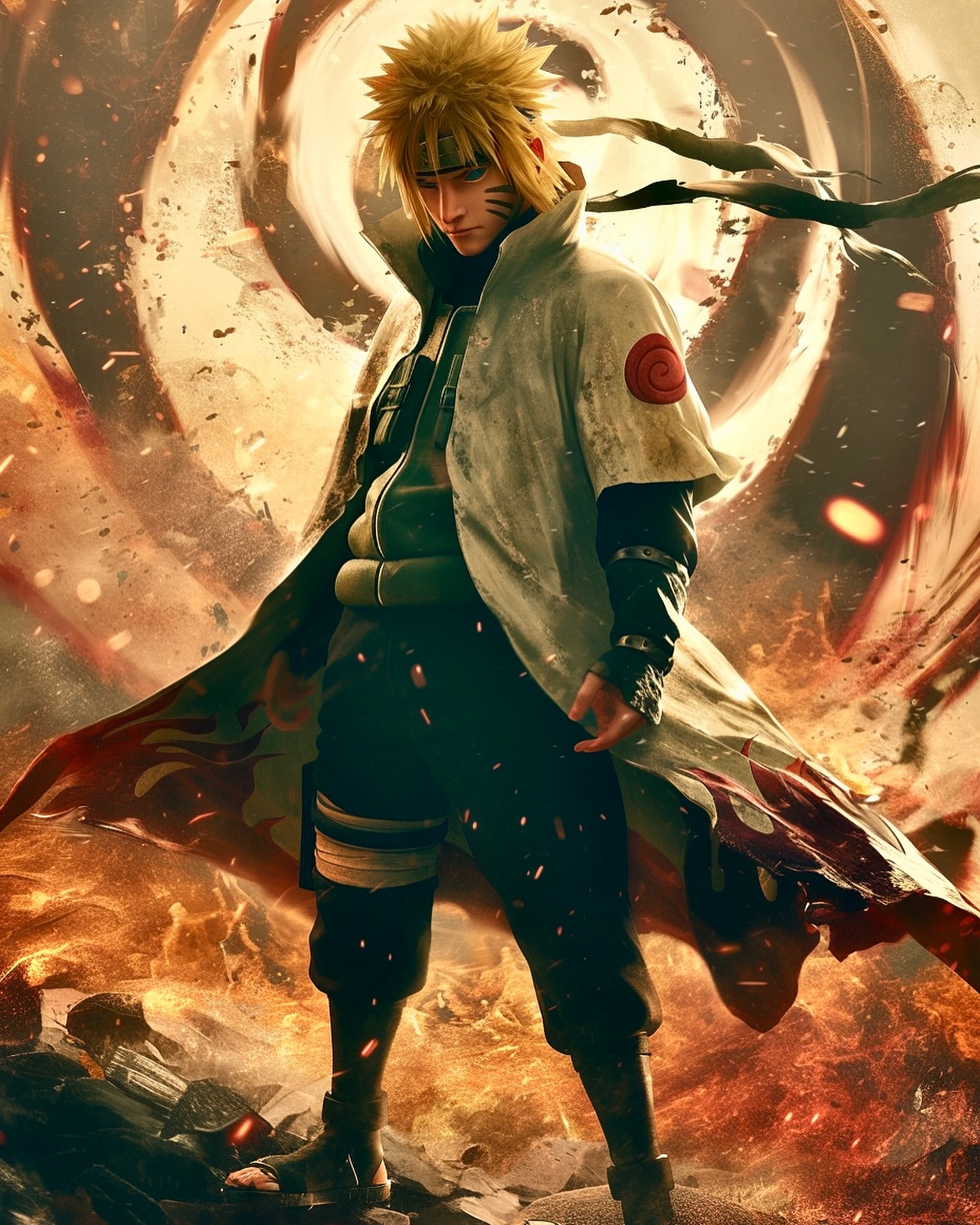 Naruto Anime Wallpaper - Minato Namikaze 手机壁纸