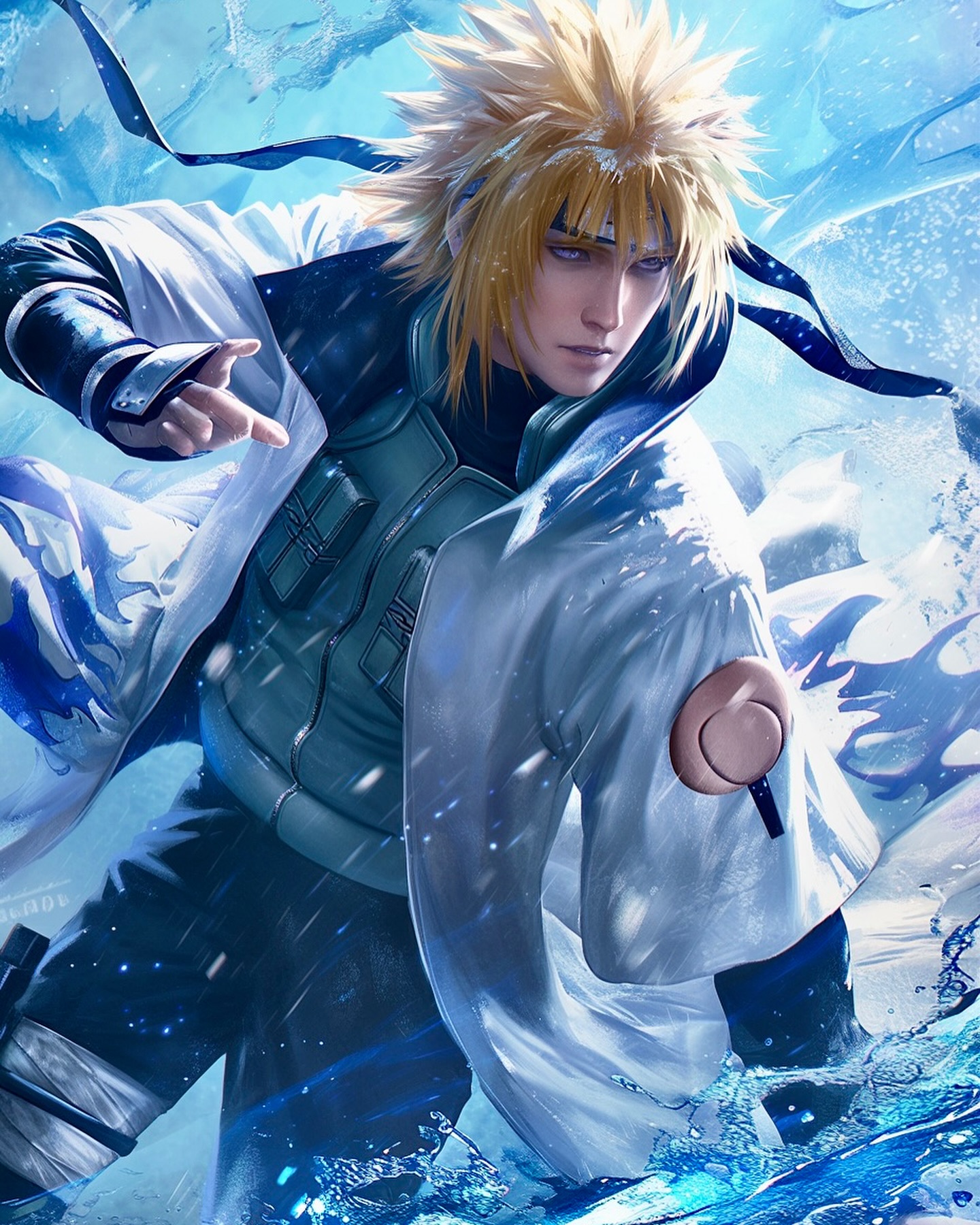 Naruto Anime Wallpaper - Minato Namikaze 手机壁纸