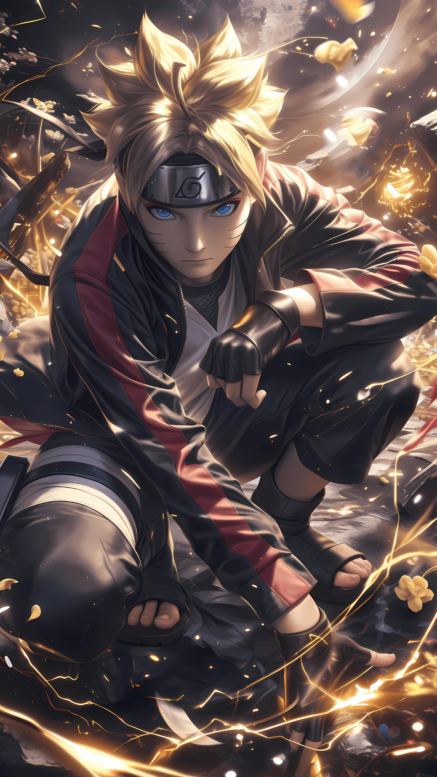 Naruto Anime Wallpaper - Minato Namikaze 手机壁纸