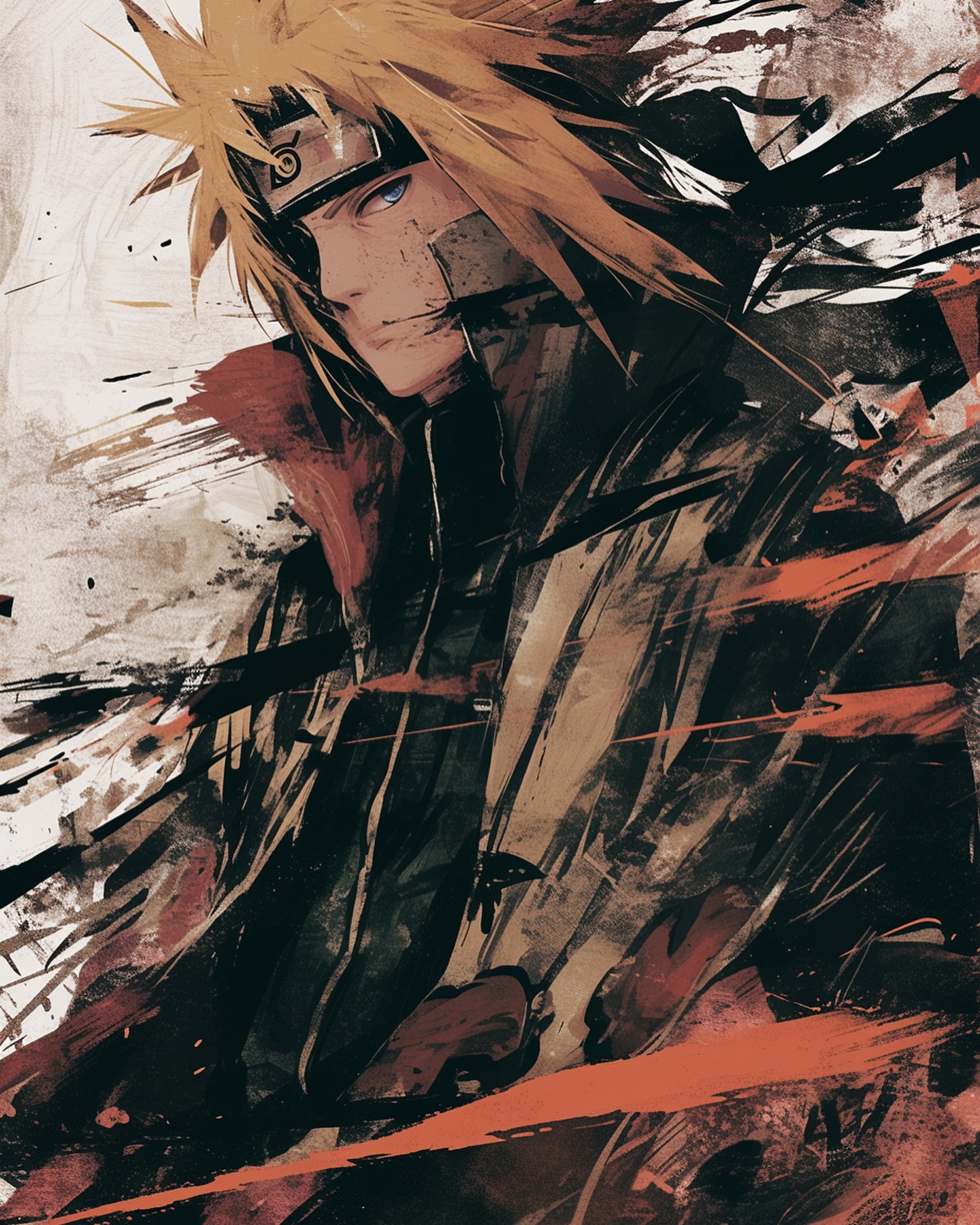 Naruto Anime Wallpaper - Minato Namikaze 手机壁纸