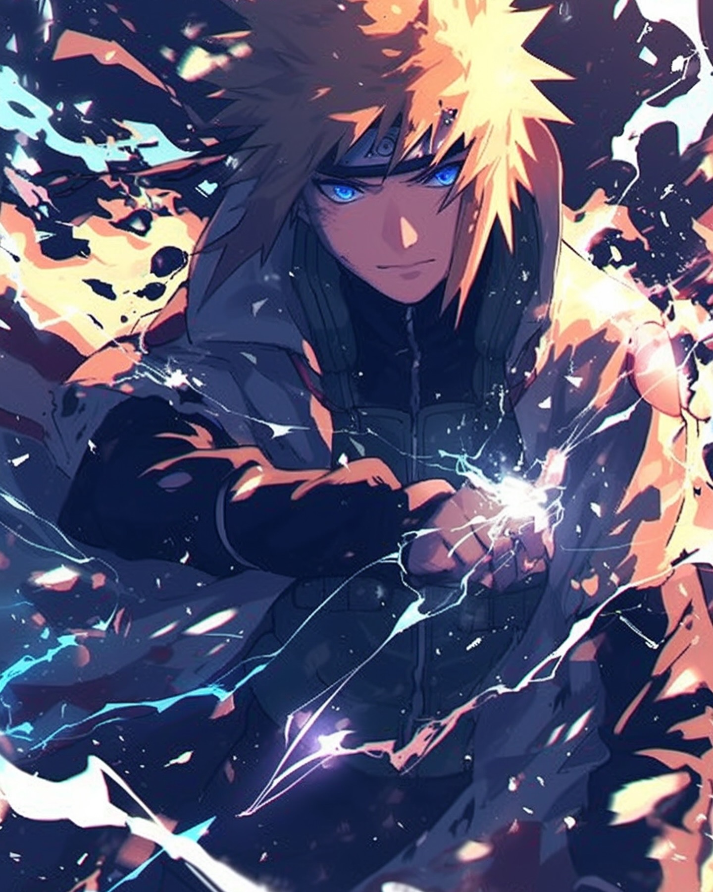 Naruto Anime Wallpaper - Minato Namikaze 手机壁纸