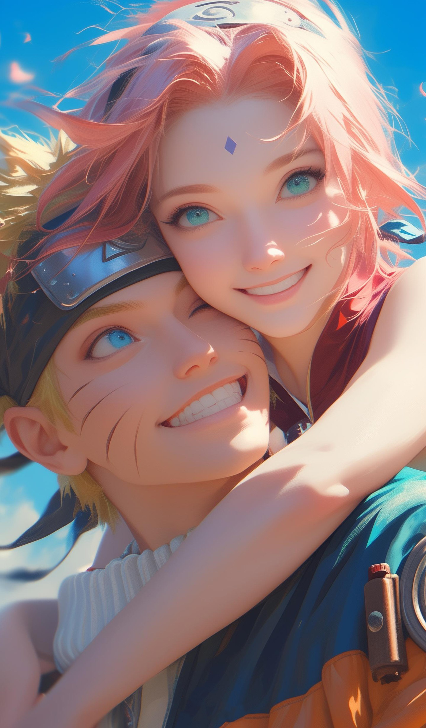 Naruto Anime Wallpaper - Naruto And Sakura mobile wallpaper