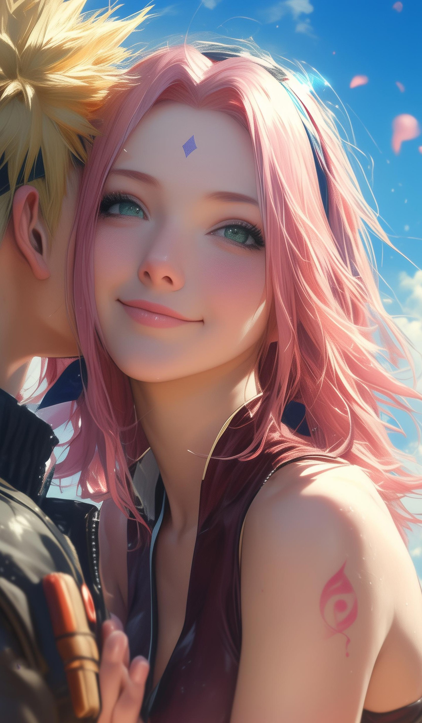 Naruto Anime Wallpaper - Naruto And Sakura mobile wallpaper