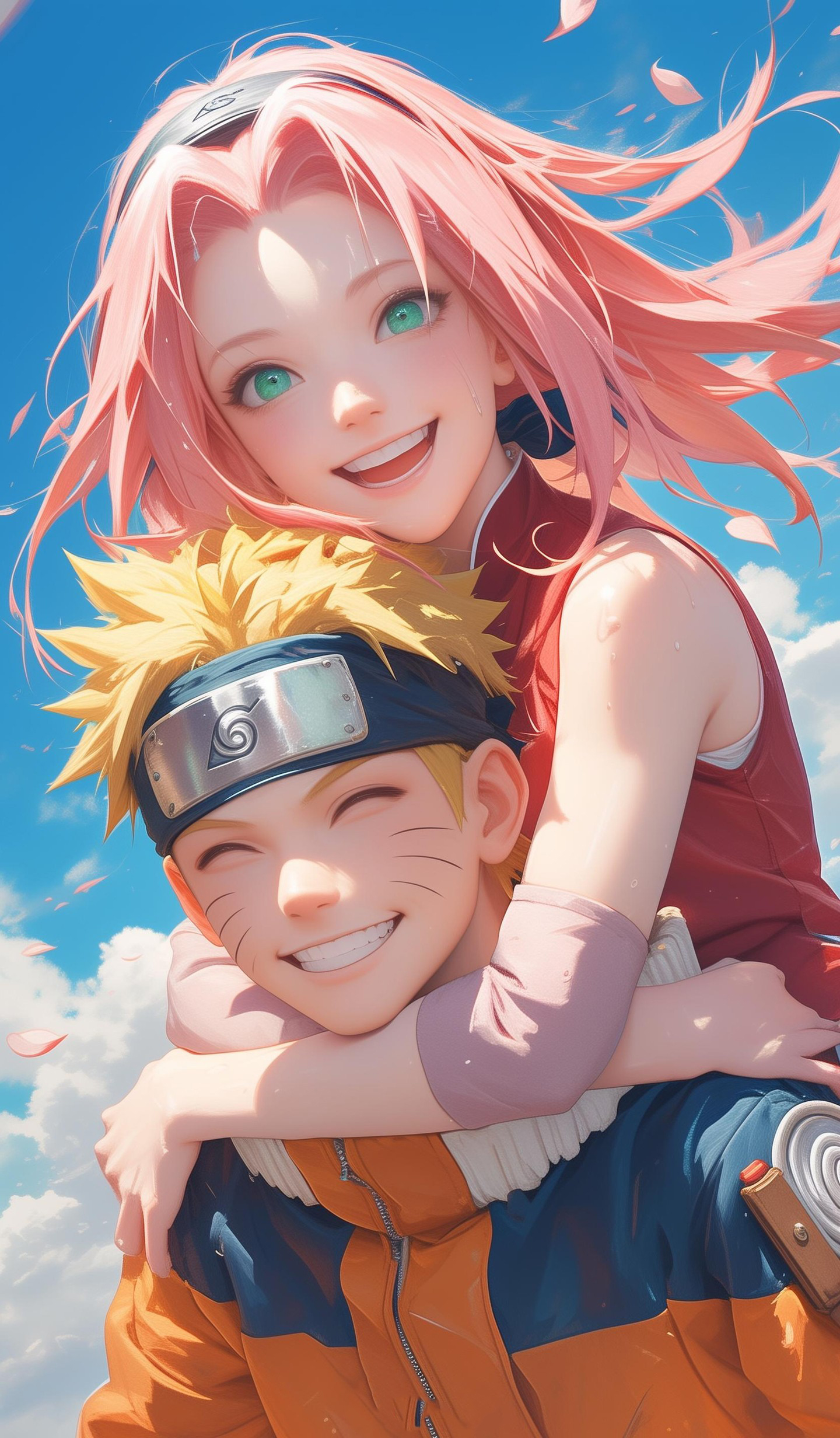 Naruto Anime Wallpaper - Naruto And Sakura mobile wallpaper