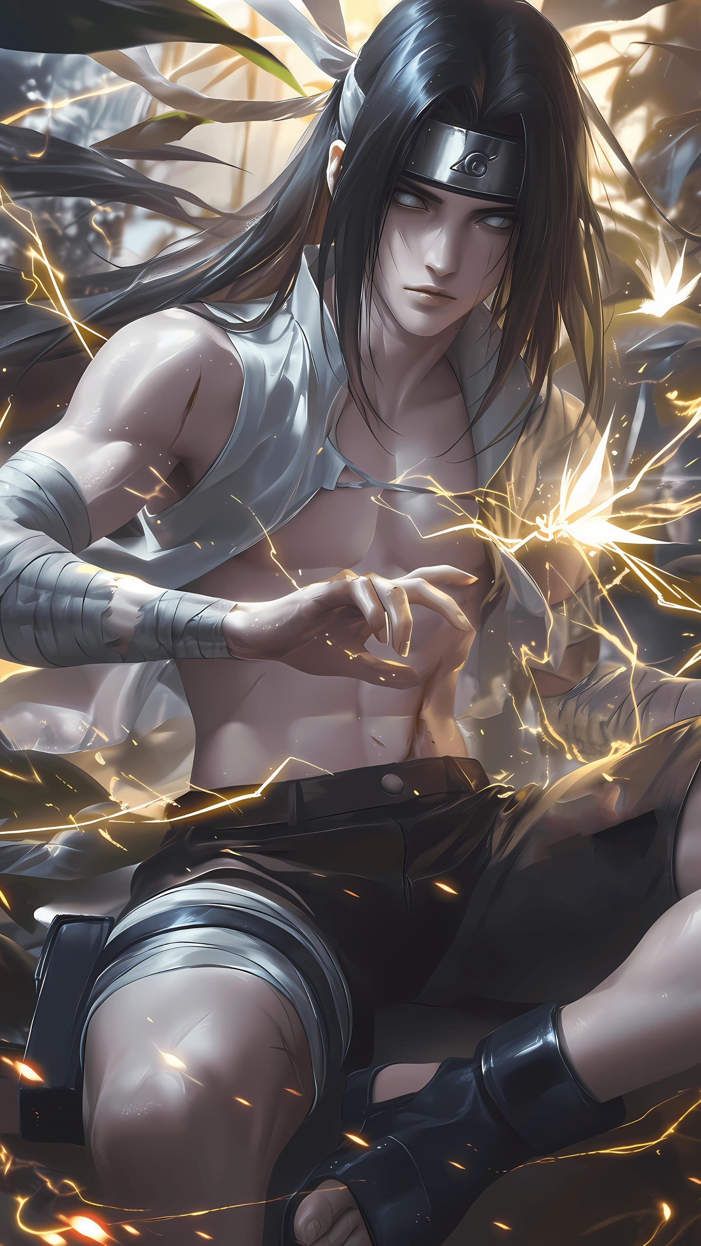 Naruto Anime Wallpaper - Neji Hyuga 手機桌布