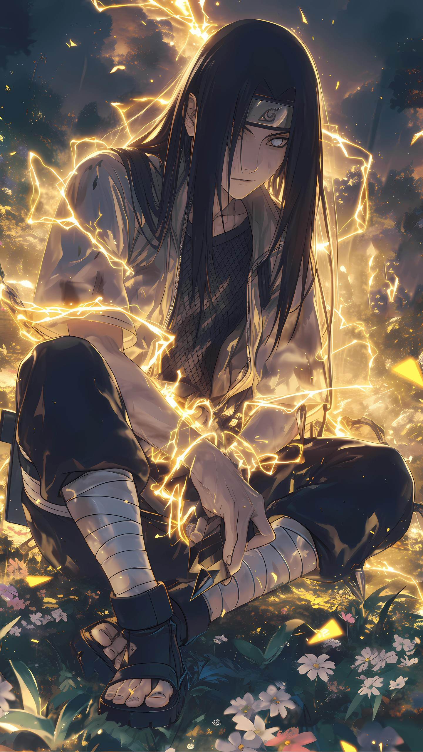 Naruto Anime Wallpaper - Neji Hyuga 手機桌布