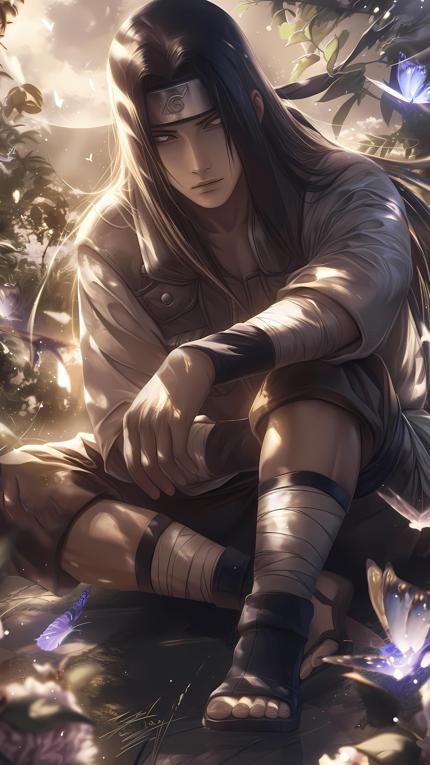 Naruto Anime Wallpaper - Neji Hyuga 手機桌布