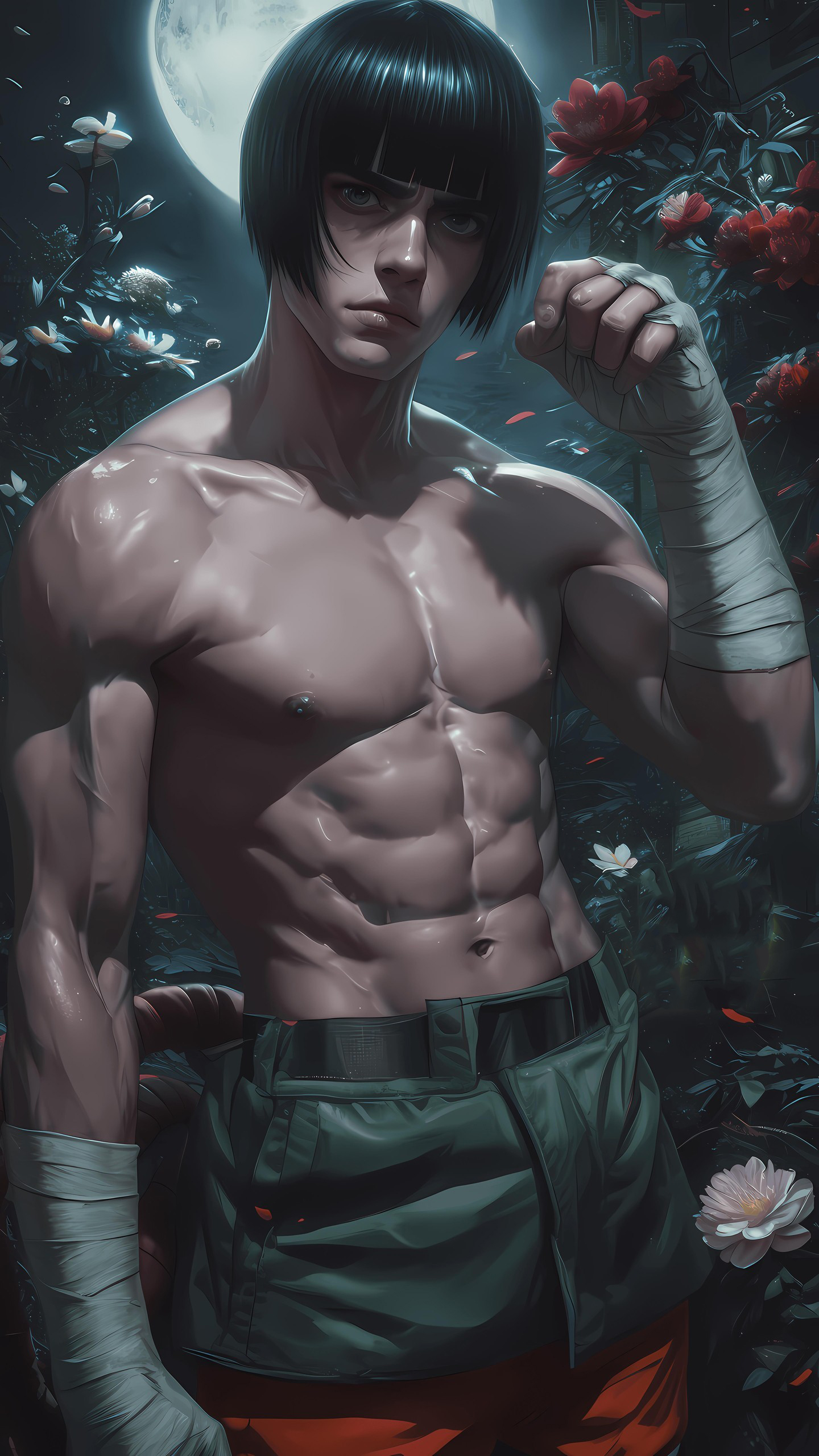 Naruto Anime Wallpaper - Rock Lee 手机壁纸