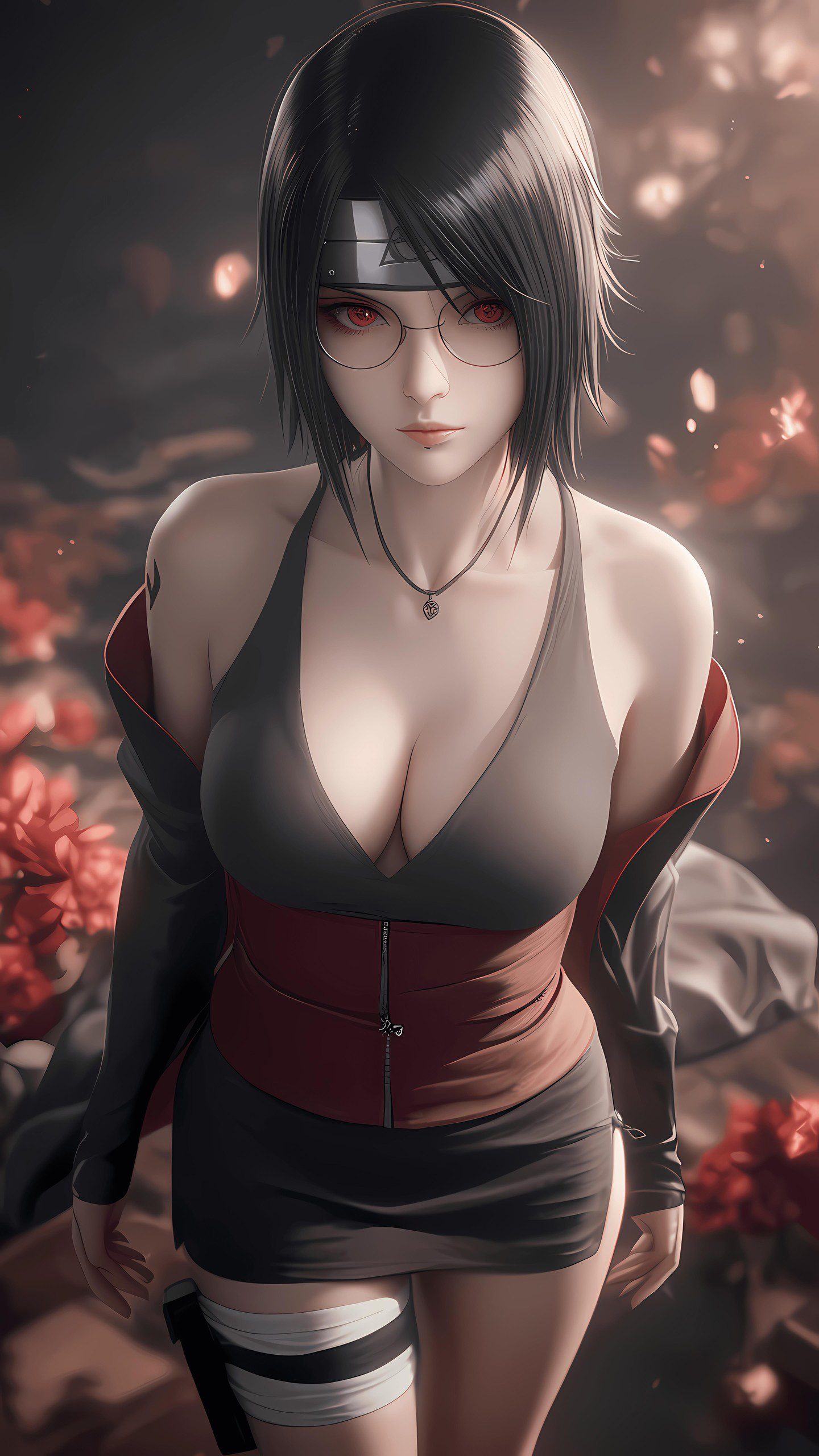 Naruto Anime Wallpaper - Sarada Uchiha 手机壁纸