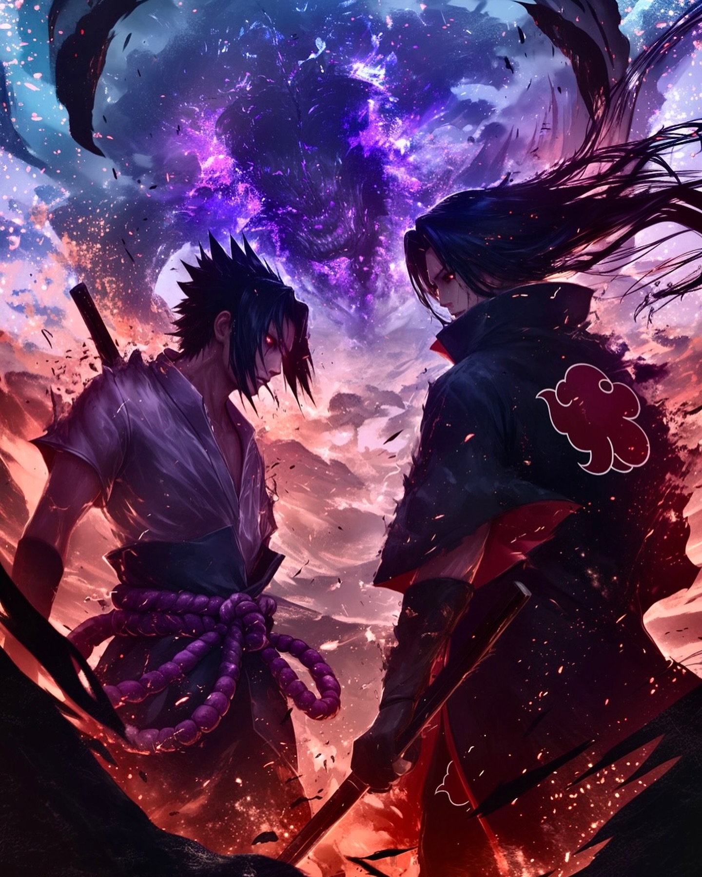 Naruto Anime Wallpaper - Sasuke And Itachi mobile wallpaper
