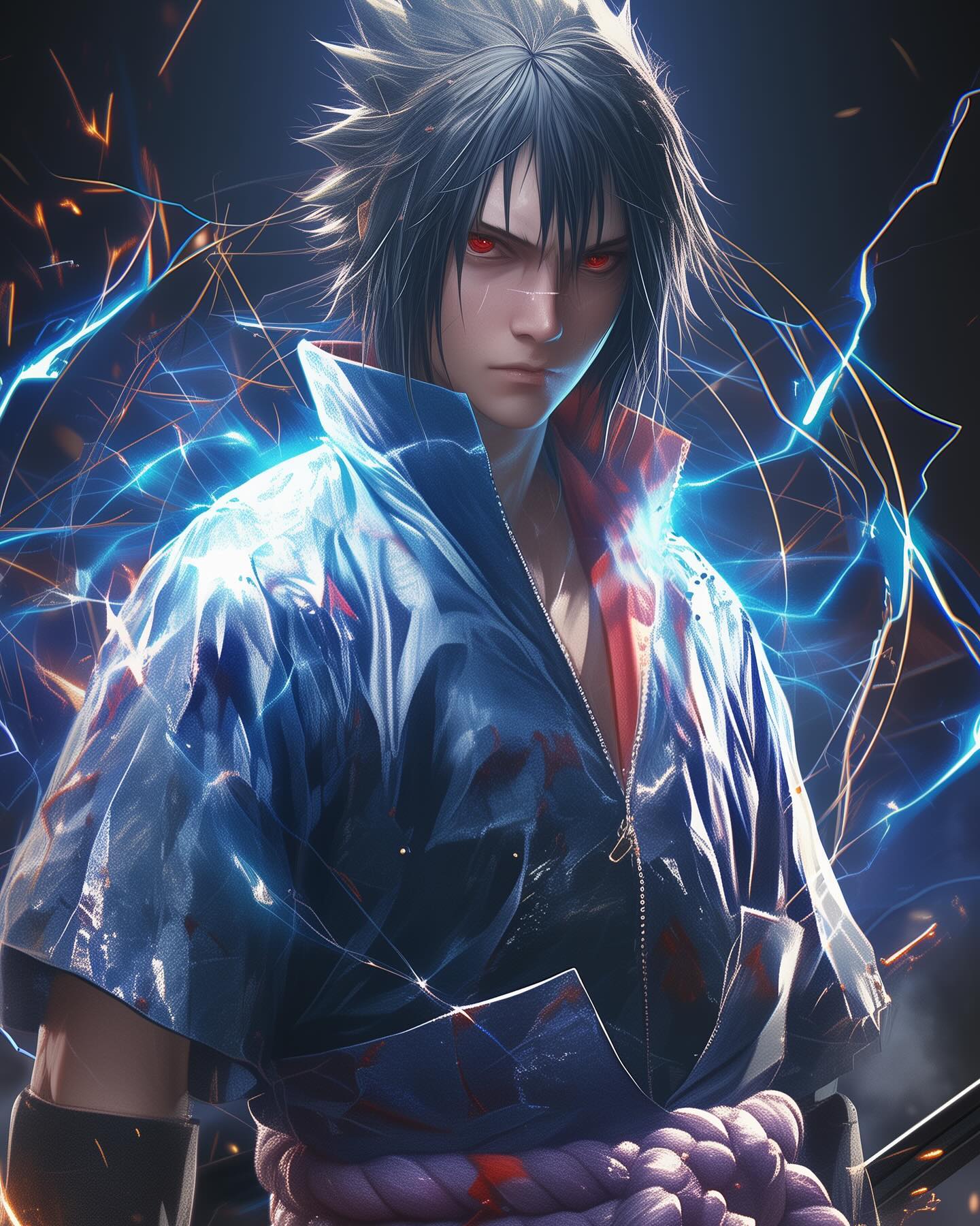 Naruto Anime Wallpaper - Sasuke Uchiha 手機桌布