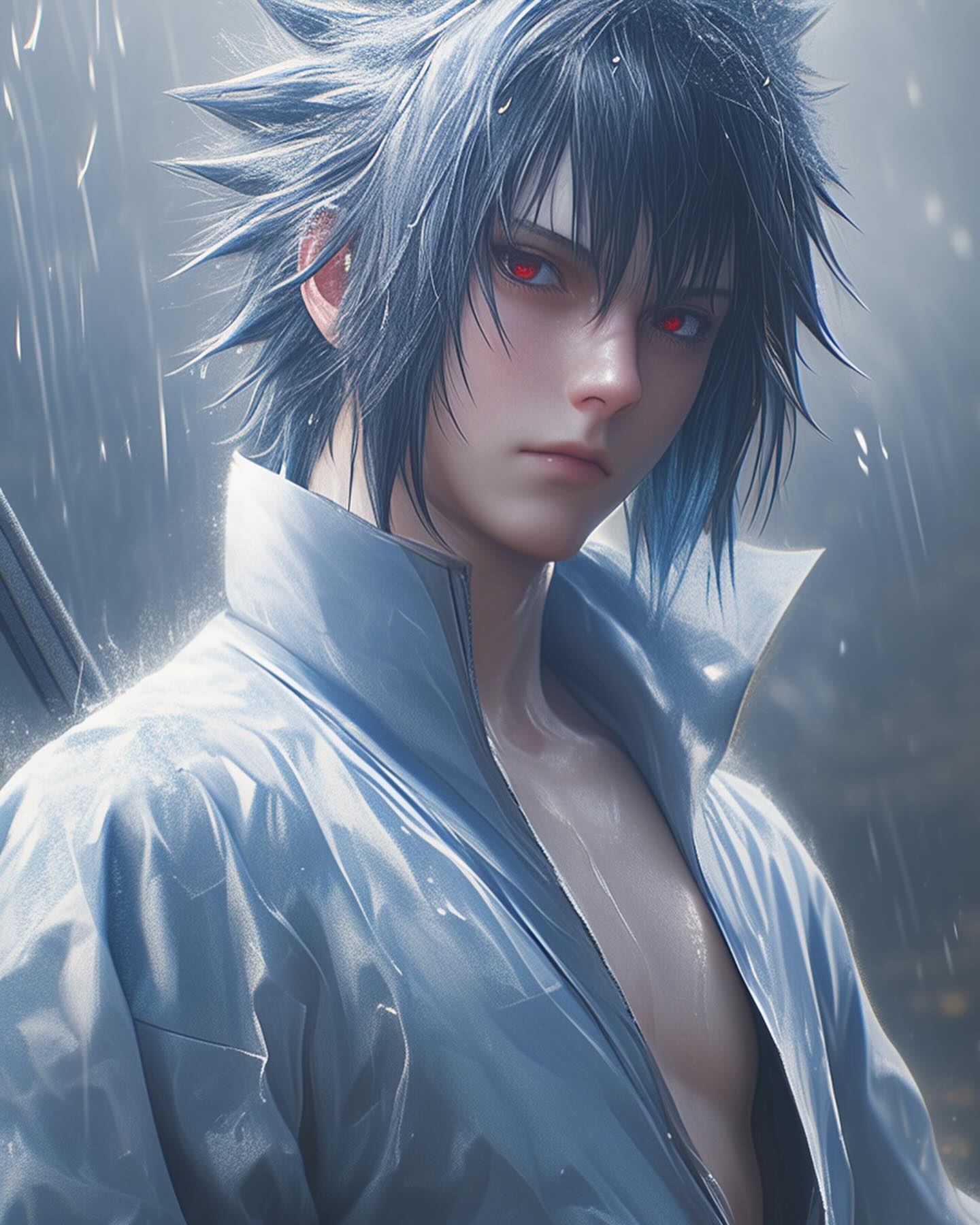 Naruto Anime Wallpaper - Sasuke Uchiha 手機桌布