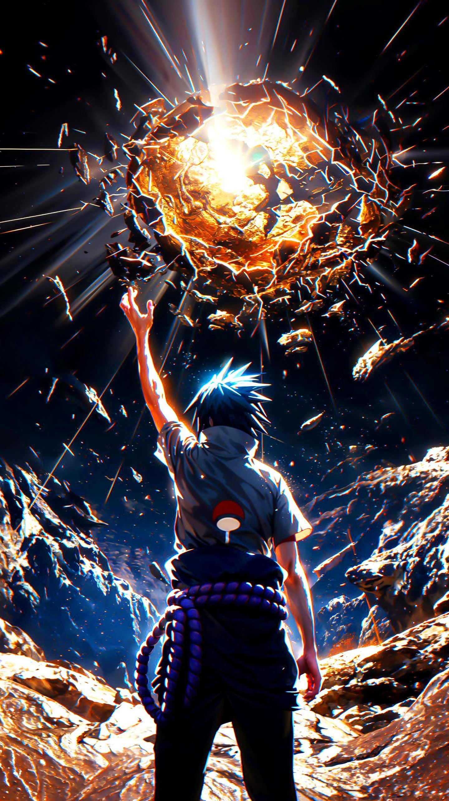 Naruto Anime Wallpaper - Sasuke Uchiha 手機桌布
