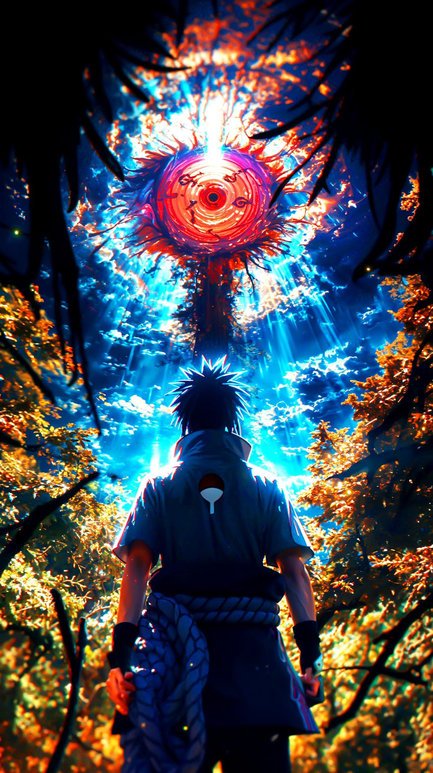 Naruto Anime Wallpaper - Sasuke Uchiha 手機桌布