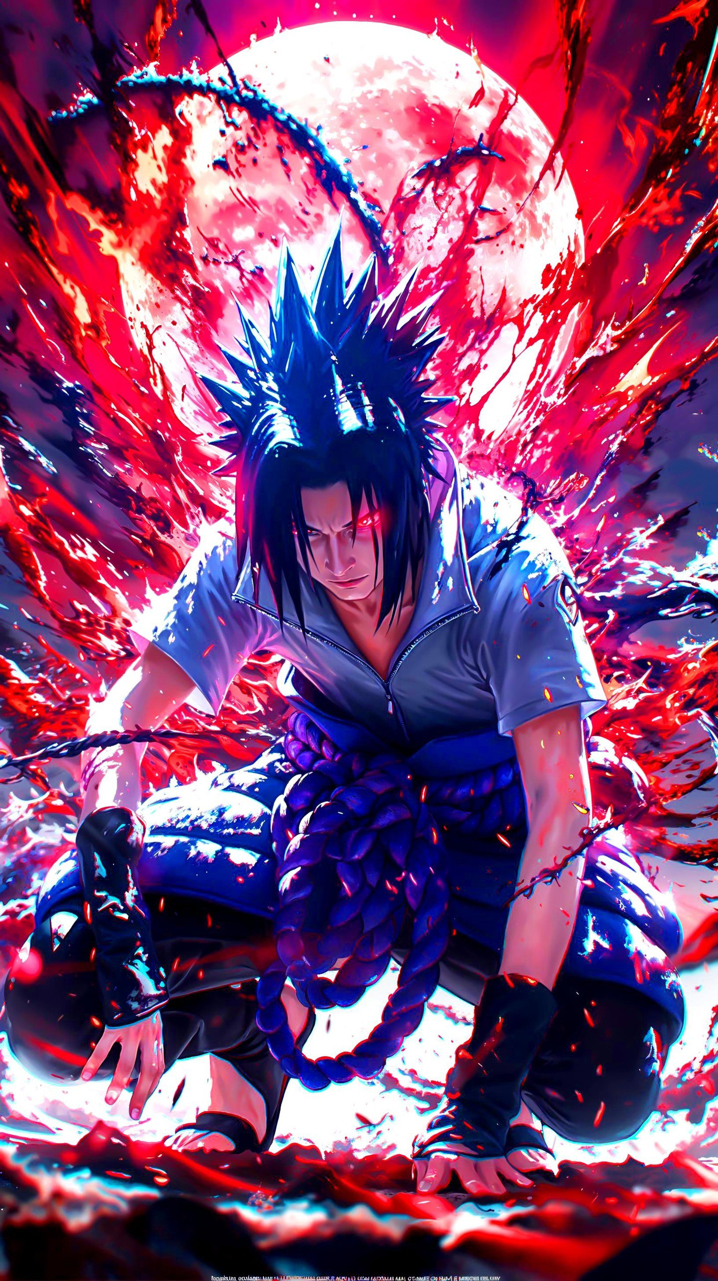 Naruto Anime Wallpaper - Sasuke Uchiha 手機桌布