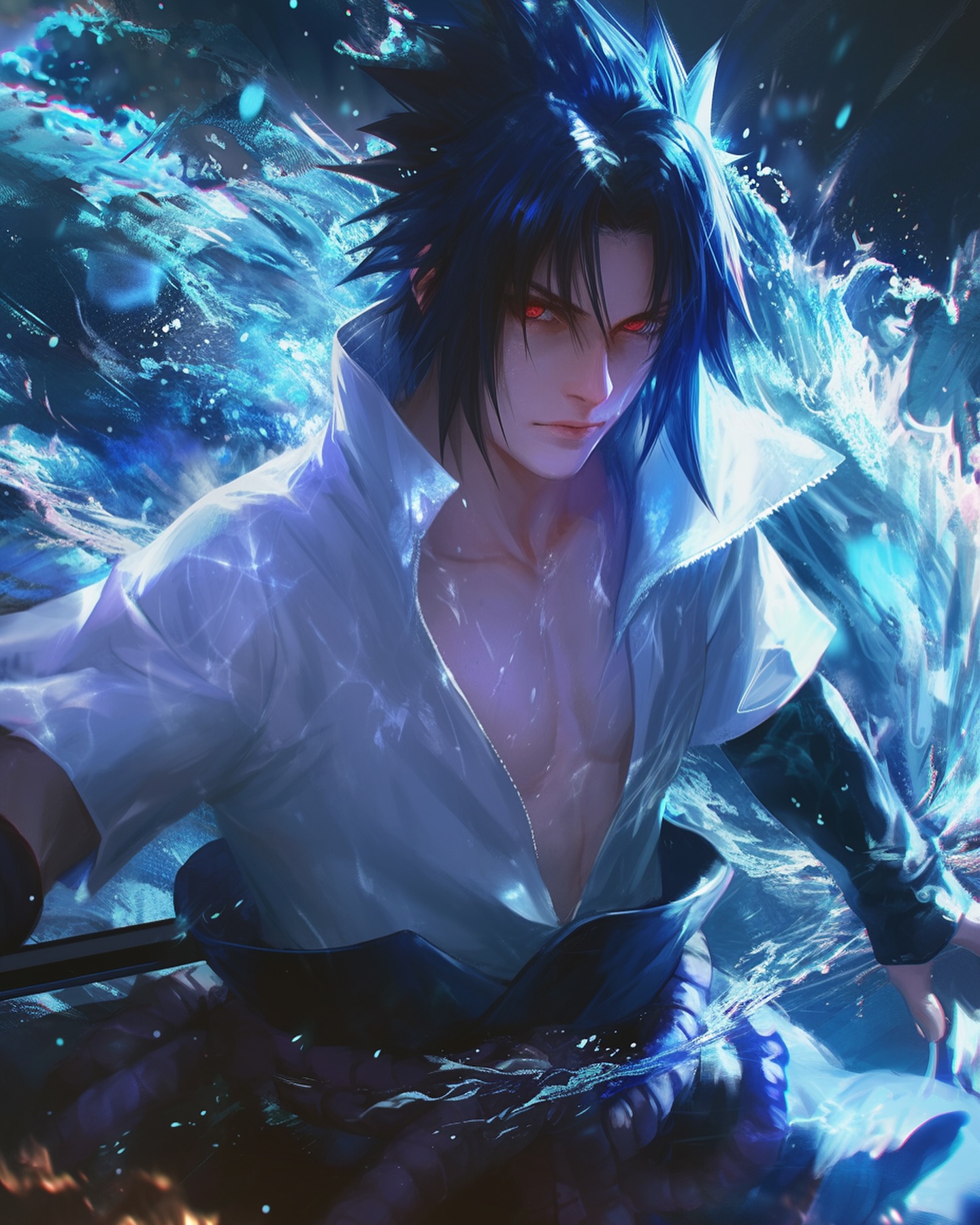 Naruto Anime Wallpaper - Sasuke Uchiha 手機桌布