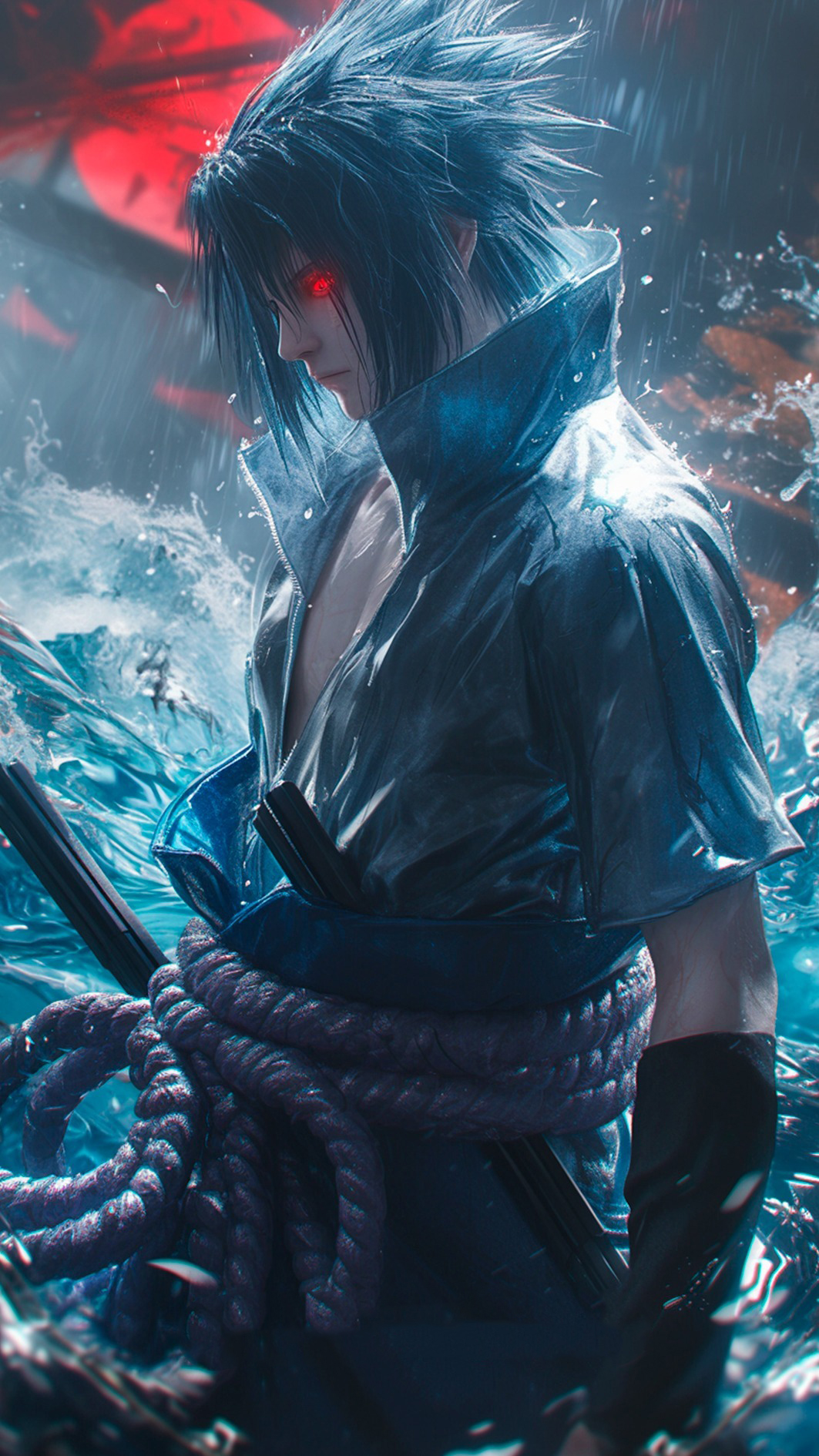 Naruto Anime Wallpaper - Sasuke Uchiha 手機桌布