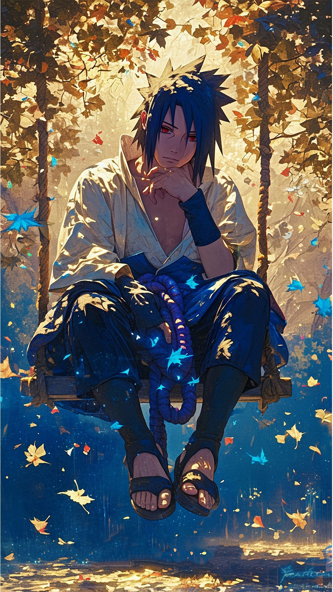 Naruto Anime Wallpaper - Sasuke Uchiha 手機桌布