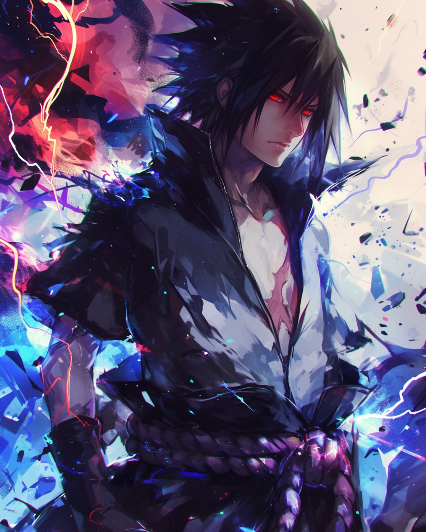 Naruto Anime Wallpaper - Sasuke Uchiha 手機桌布